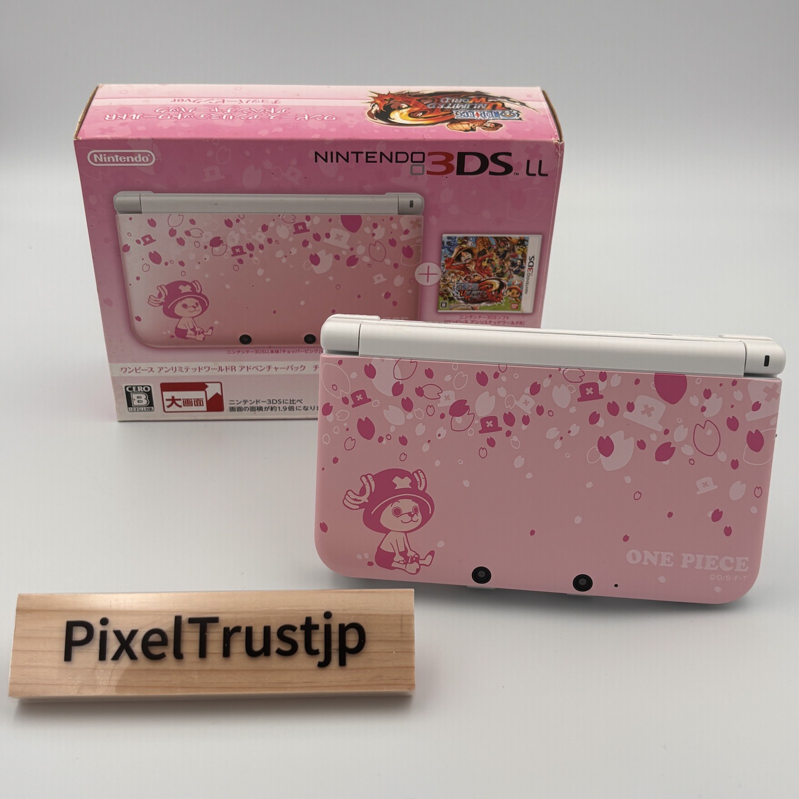 Nintendo 3DS LL SPR-001 One Piece Chopper Pink Console Boxed Unused Handheld 874