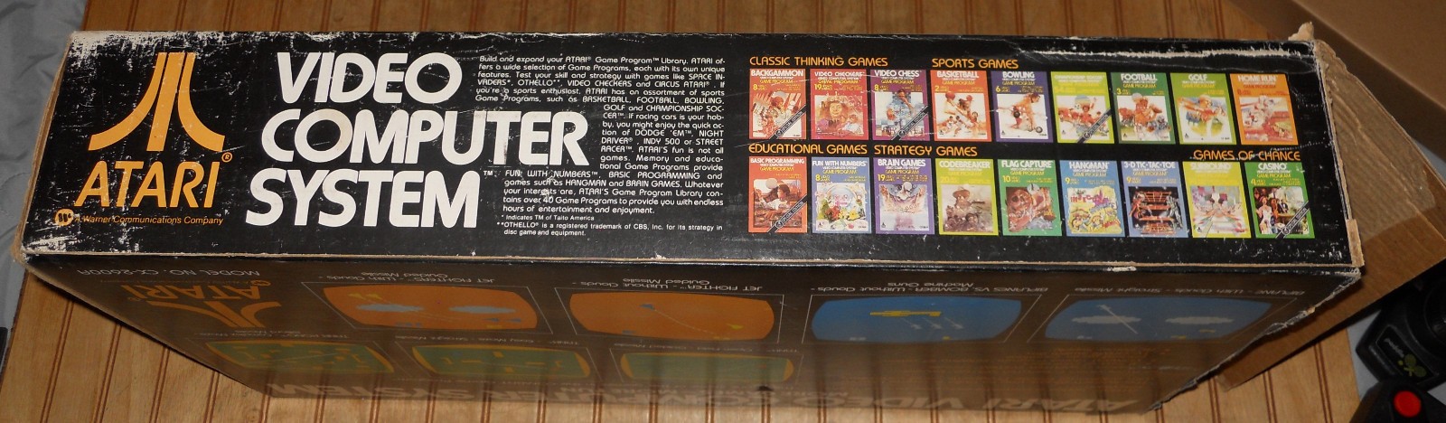 Atari 2600 Console Original 4 switch Console In Box Joystick game WORKING lot