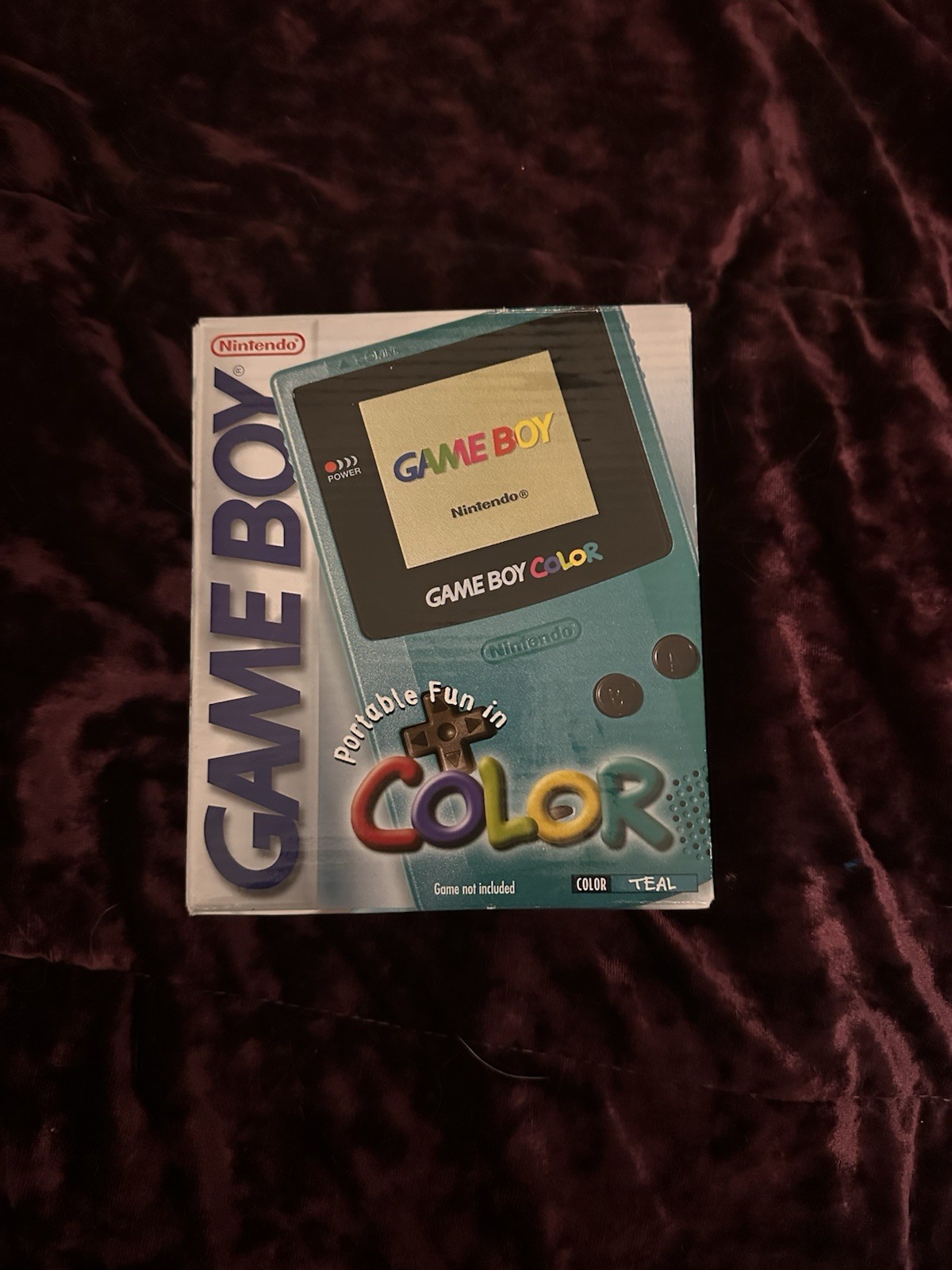 Nintendo Game Boy Color Handheld Game Console – Teal Cib Authentic