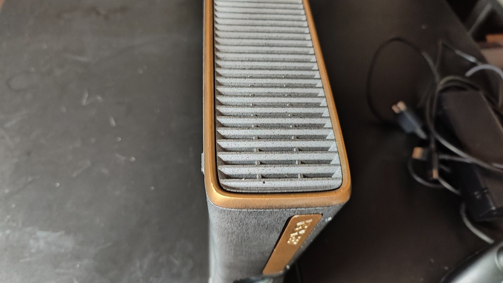 Xbox 360 S Console (Custom Painted)[Granite and Gold]