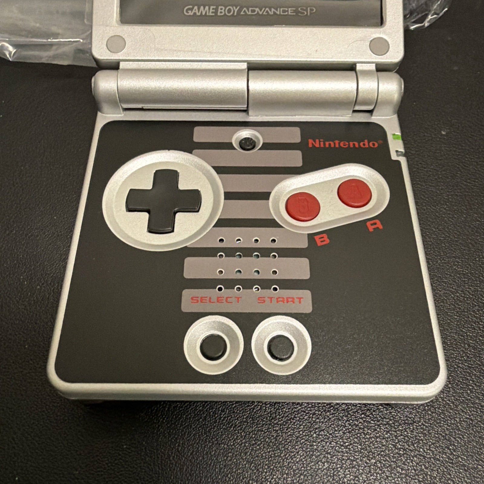 Nintendo Game Boy Advance SP NES Edition Console NEW IPS screen w/ Charger