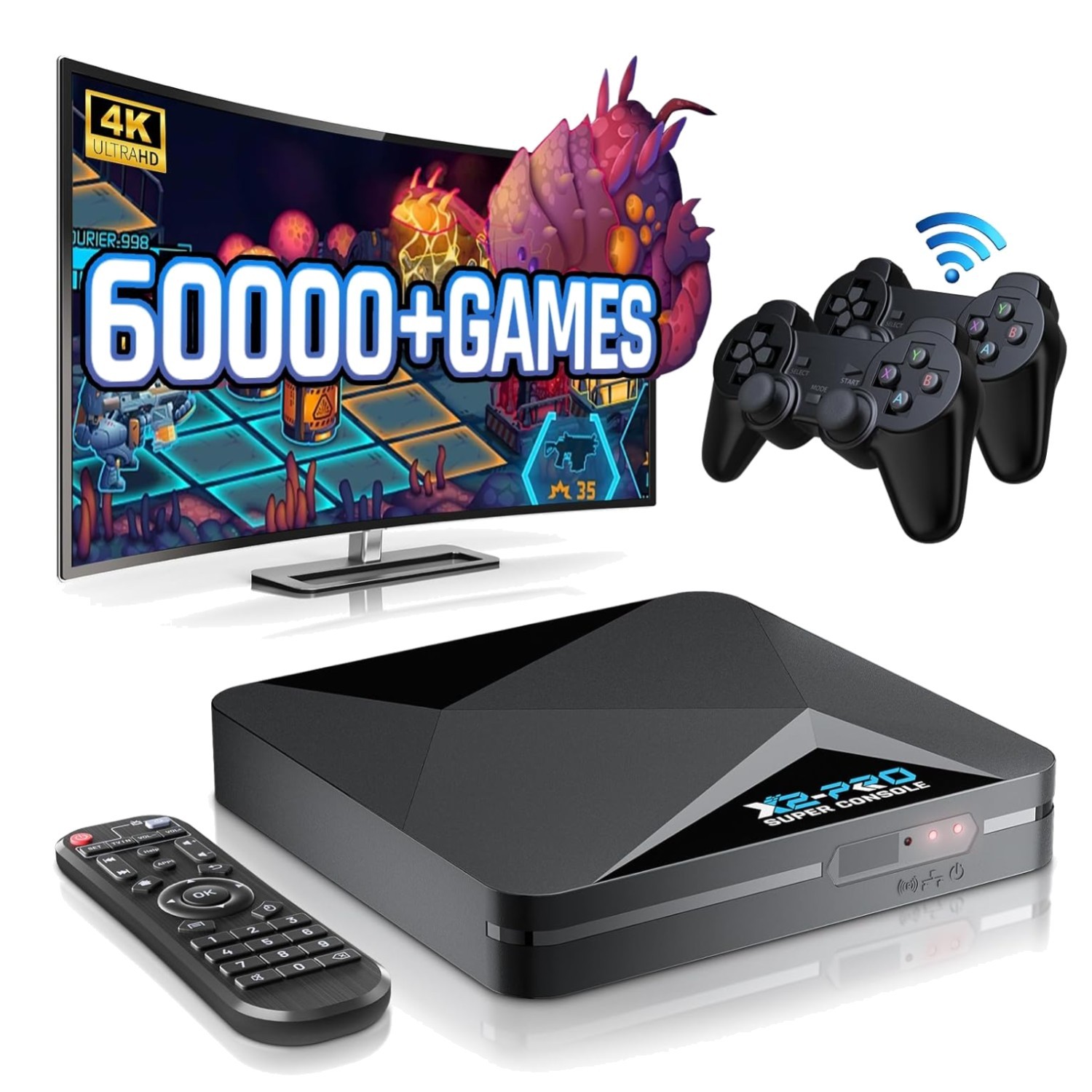 Super Console X2 Pro: Pre-installed 65,000+ Classic Games