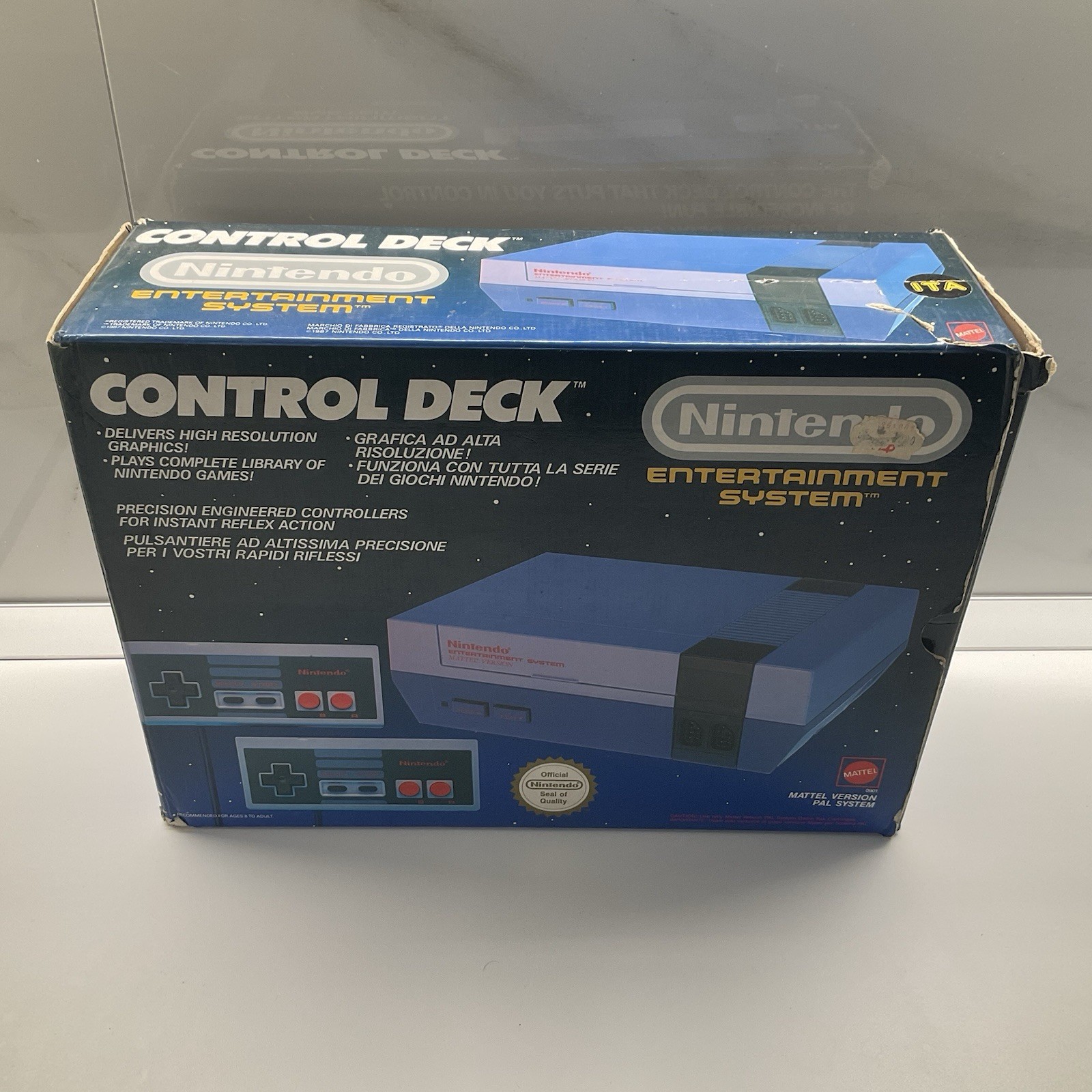 NINTENDO NES CONSOLE CONTROL DECK PAL A ITALIAN COMPLETE BOXED – VERY RARE