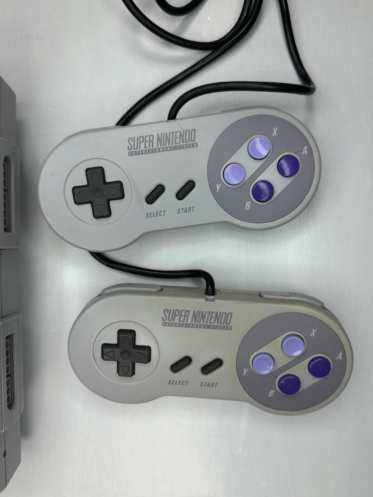 Super Nintendo Console SNES TESTED – 2 Controllers Video Manual – NO AC Adapter