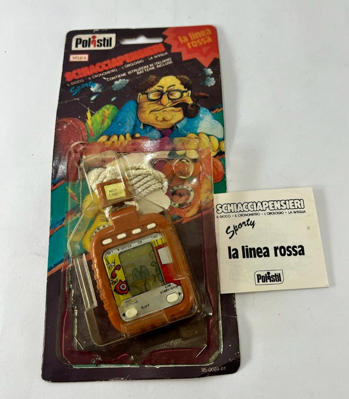 VTECH HOT LINE RED LINE THOUGHT CRUSHER TIME FUN handheld game watch LCD