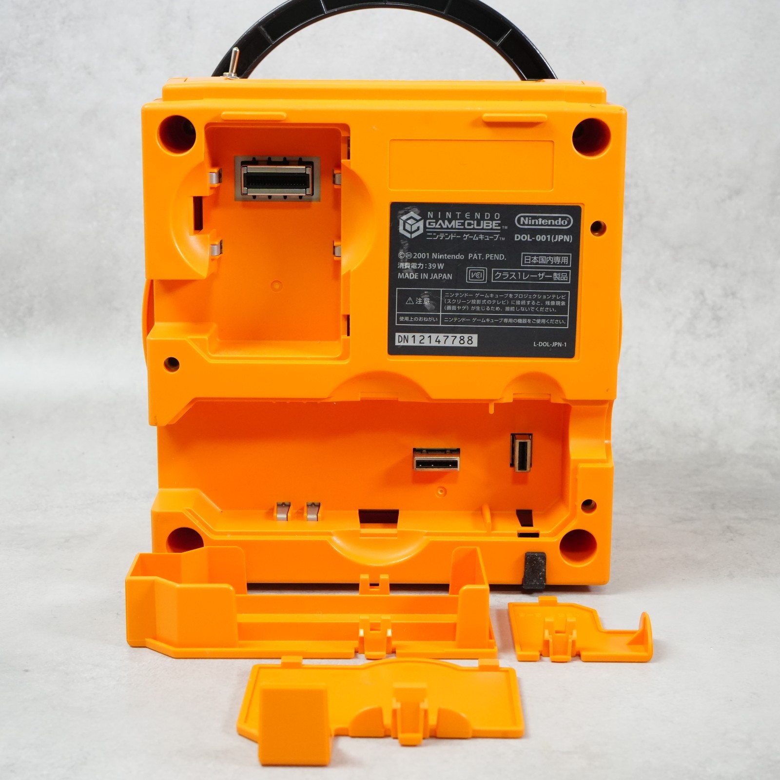 Boxed Nintendo GameCube Spice Orange Console NTSC U-C/J Region Switch Mod JAPAN