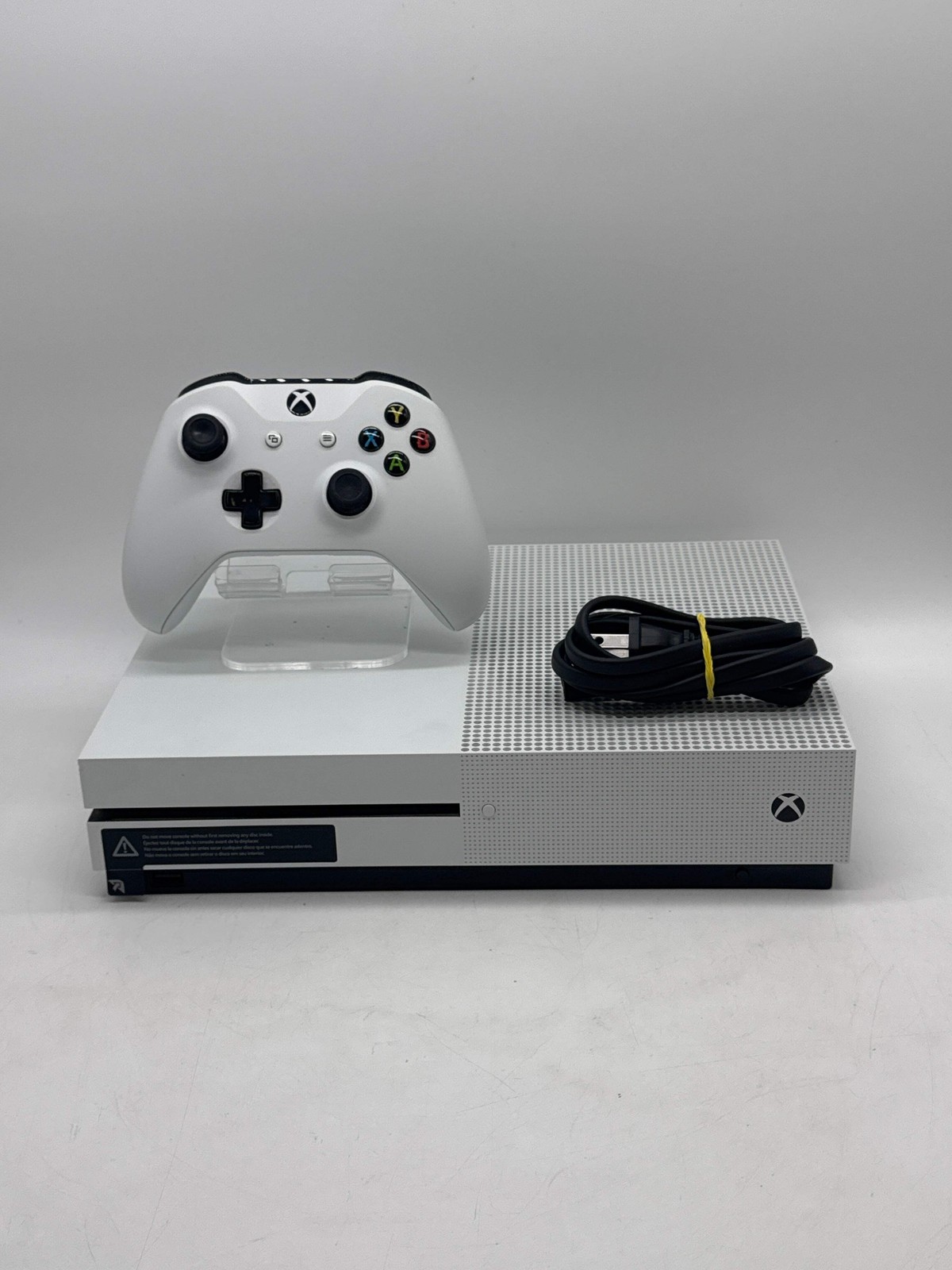 Microsoft Xbox One S 500GB White Console w/ Controller & Power Cable Used