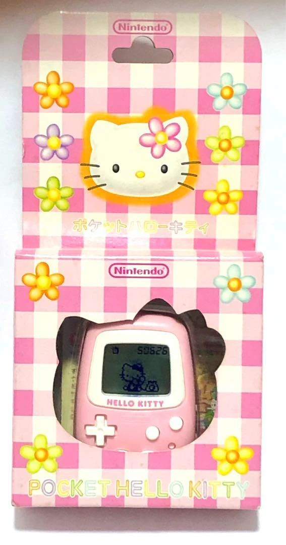 Pocket Hello Kitty Nintendo Heisei Retro Pedometer new pink japan flower retro