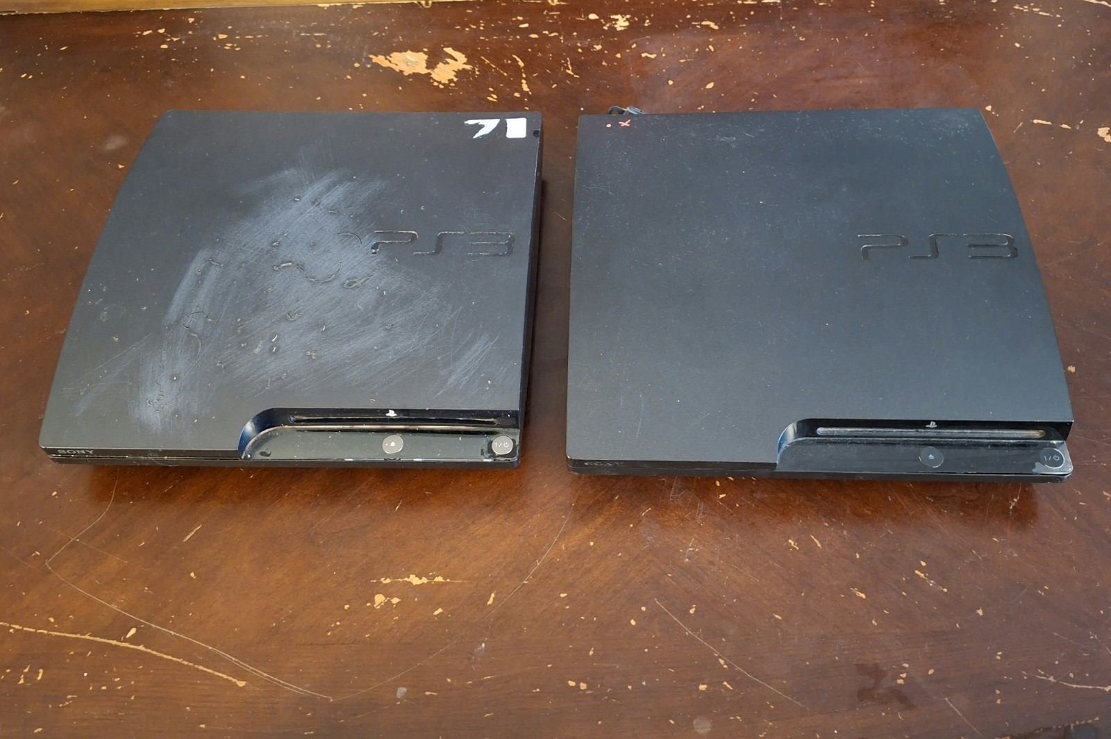 🚨SONY PLAYSTATION 3 PS3 CONSOLE LOT OF 2 BLACK CECH-3001A/2001A. (MAKE OFFER)🚨