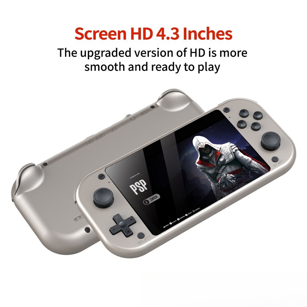 M17 game console horizontal version 4.3-inch screen 128GB with 30000 games
