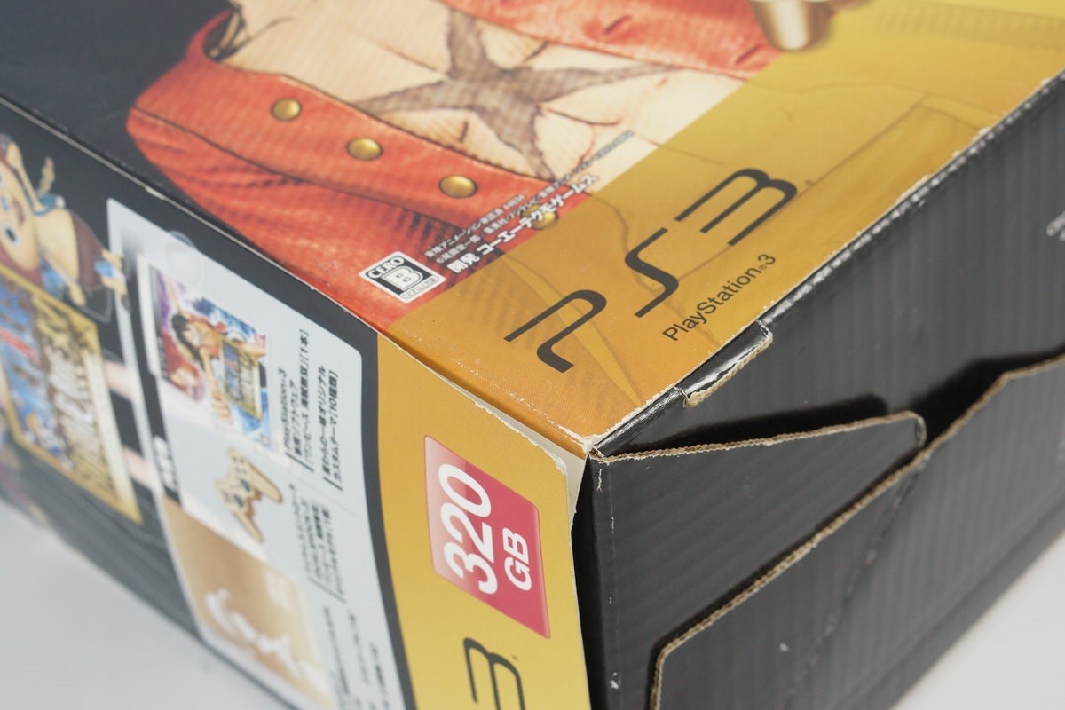 PS3 Playstation3 ONE PIECE GOLD Console CECH-3000B 320GB Tested System 68