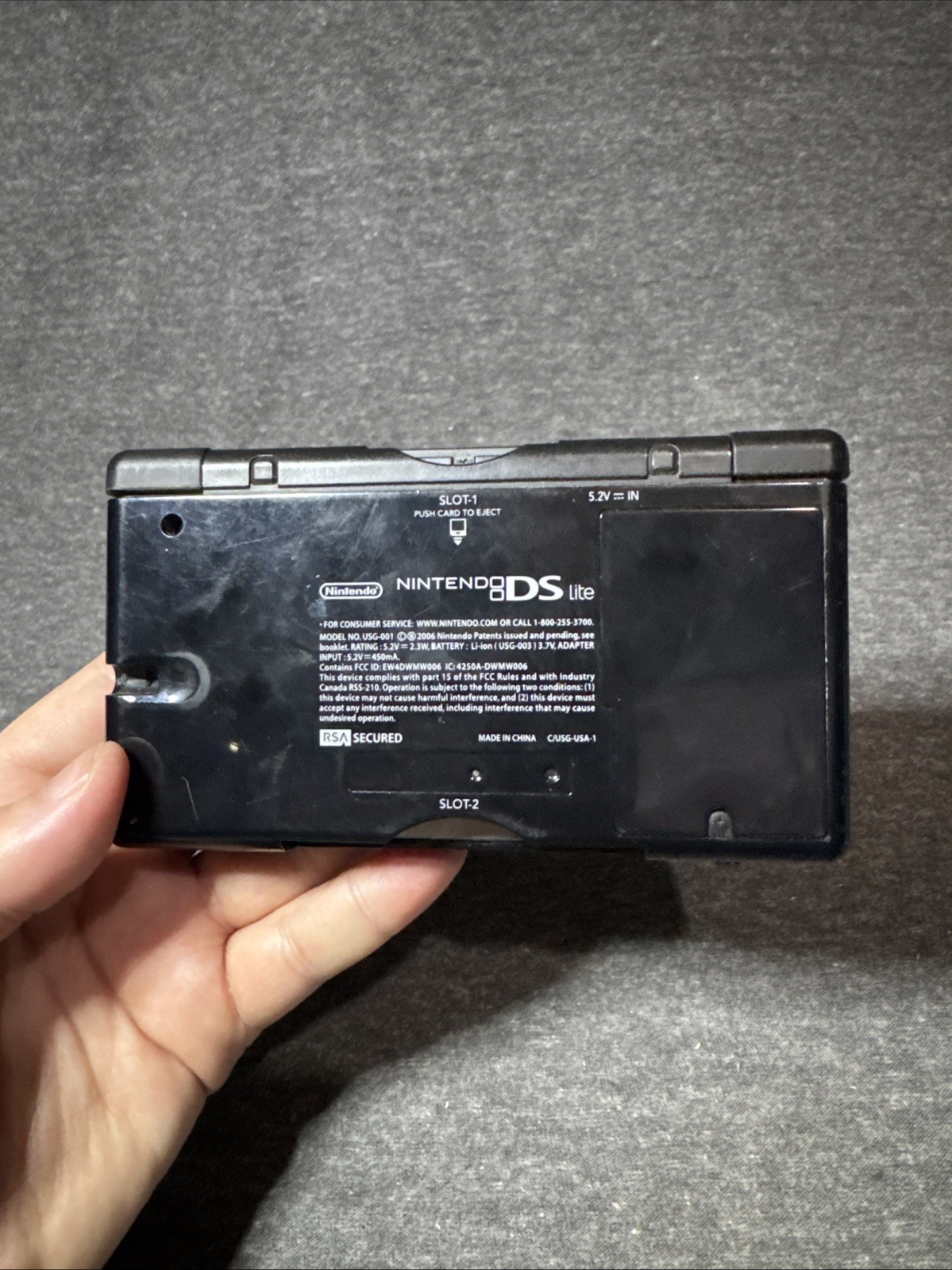 Nintendo DS Lite Video Game Console – Jet Black