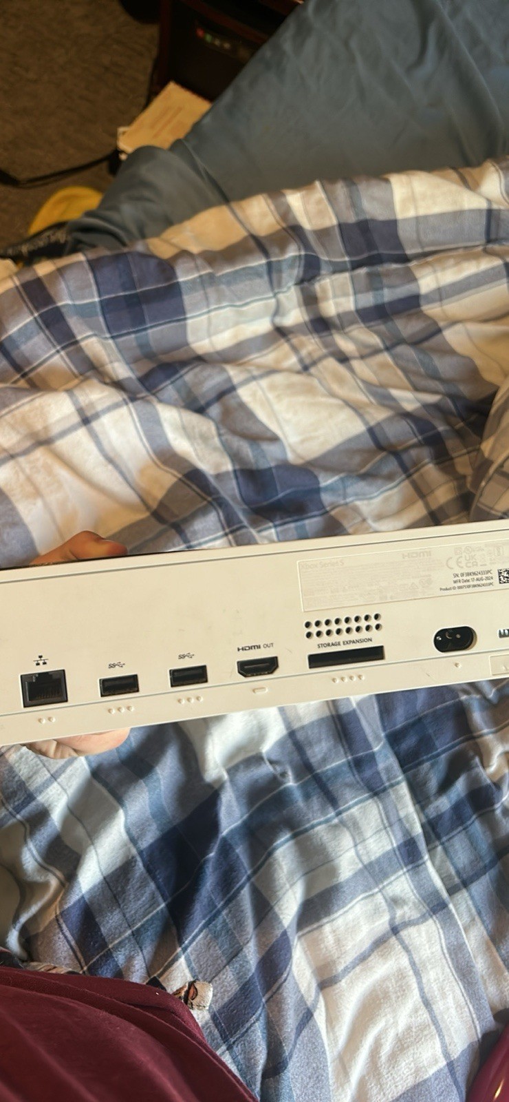 Microsoft Xbox Series S White Console HDMI USB-A Ethernet Wi-Fi Capability