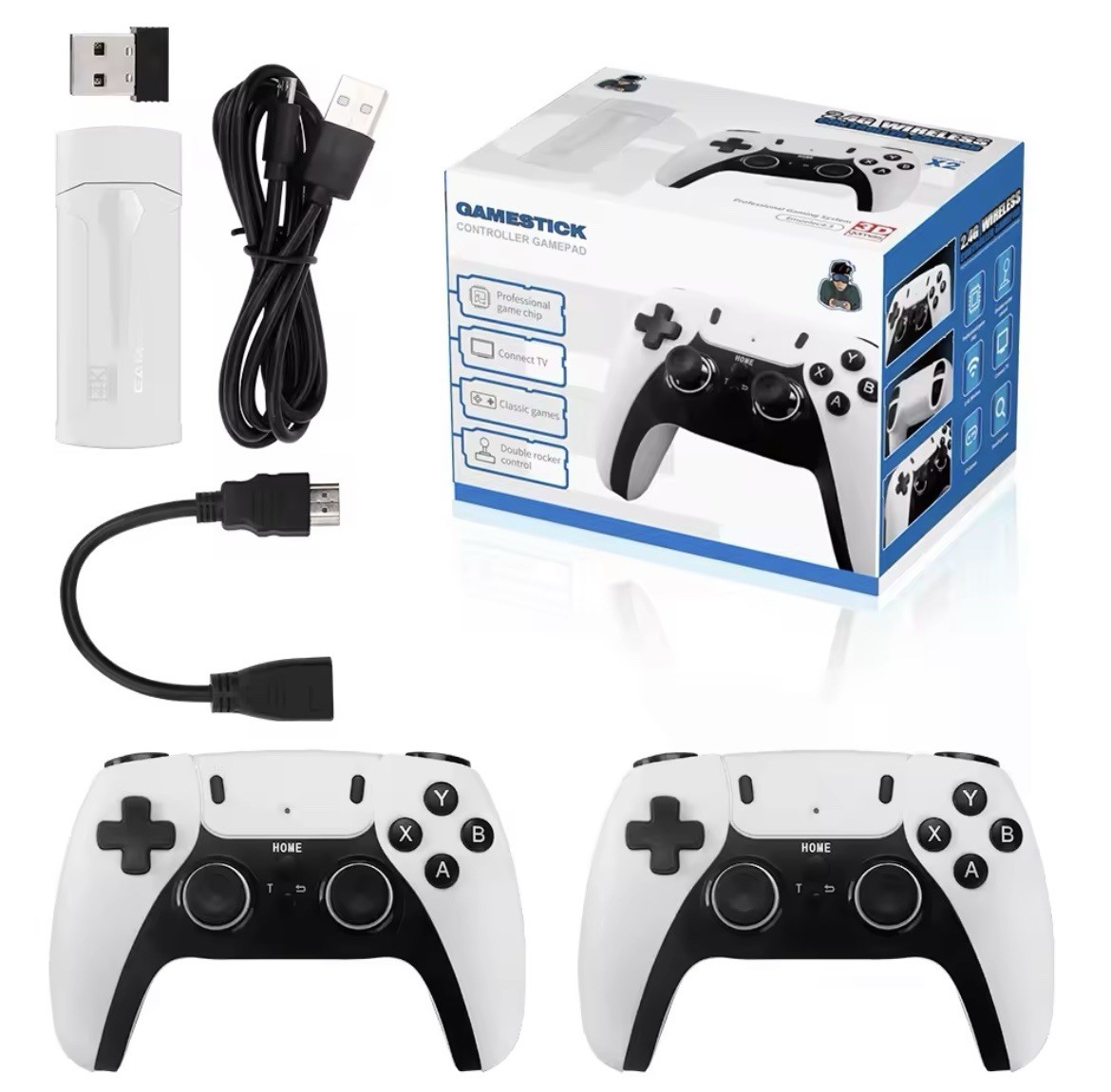 M15 Pro Game 2.4G Dual Wireless Controller 4K Ultra HD Game Stick 20k Games New