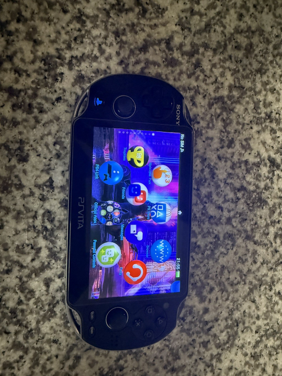 Sony PlayStation PS Vita OLED (PCH-1100) Black Firmware FW 3.65, 128GB
