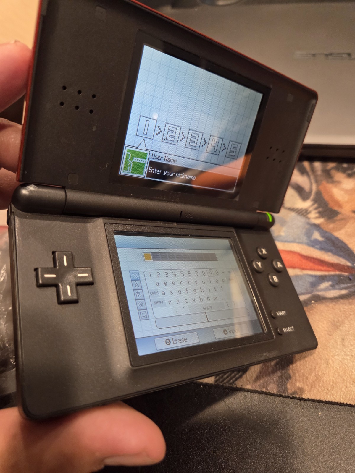 Nintendo DS Lite USG-001(JPN) Red Handheld Console w/ Stylus & Cable VGUC