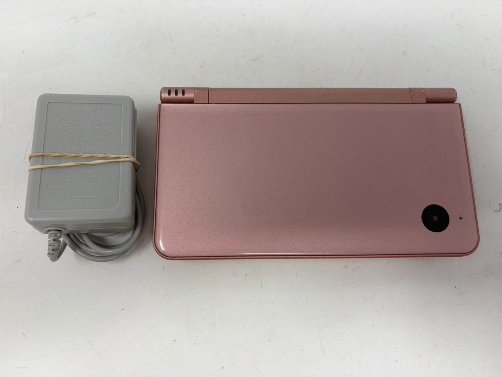 Nintendo DSI XL Metallic Rose UTL-001 With Stylus & Charger Tested Working