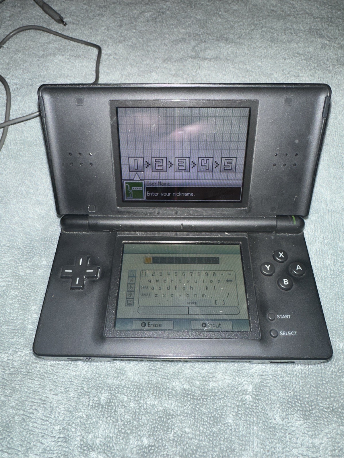 Nintendo DS Lite Video Game Console – Jet Black Has Charger