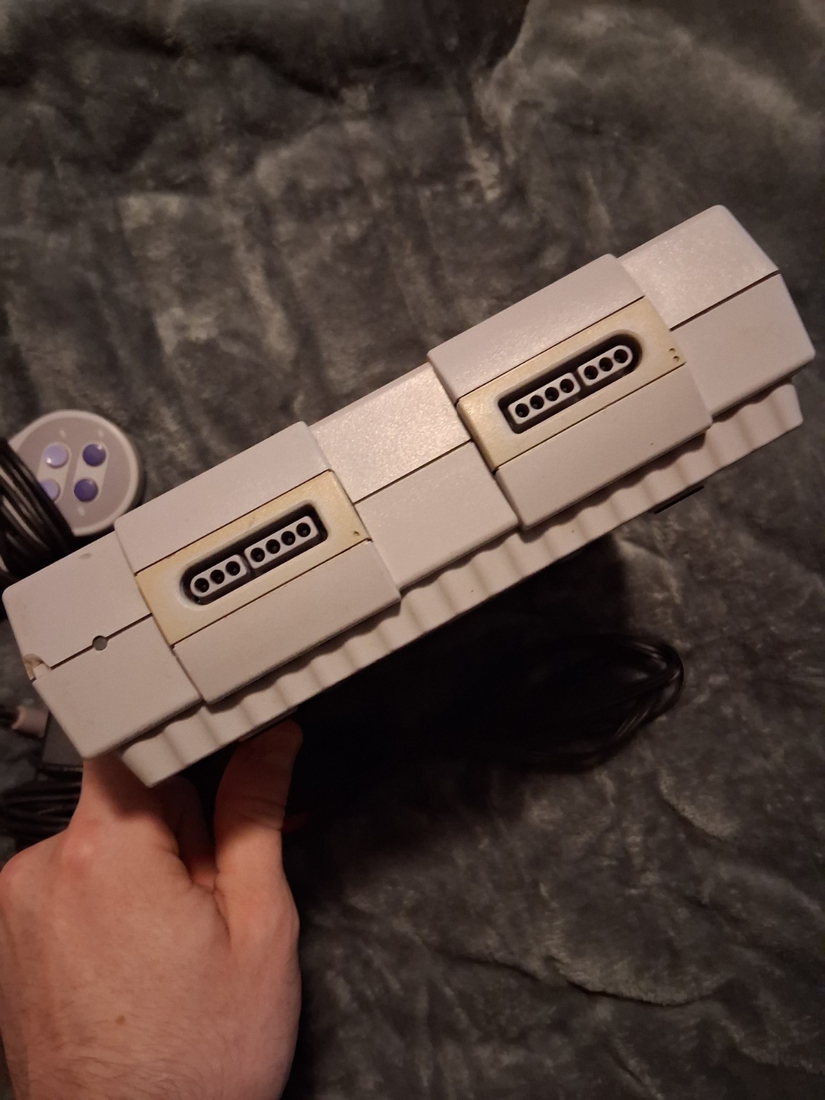 Super Nintendo SNES Console SNS-001 Controller, Power Cord, & AV Cables Tested
