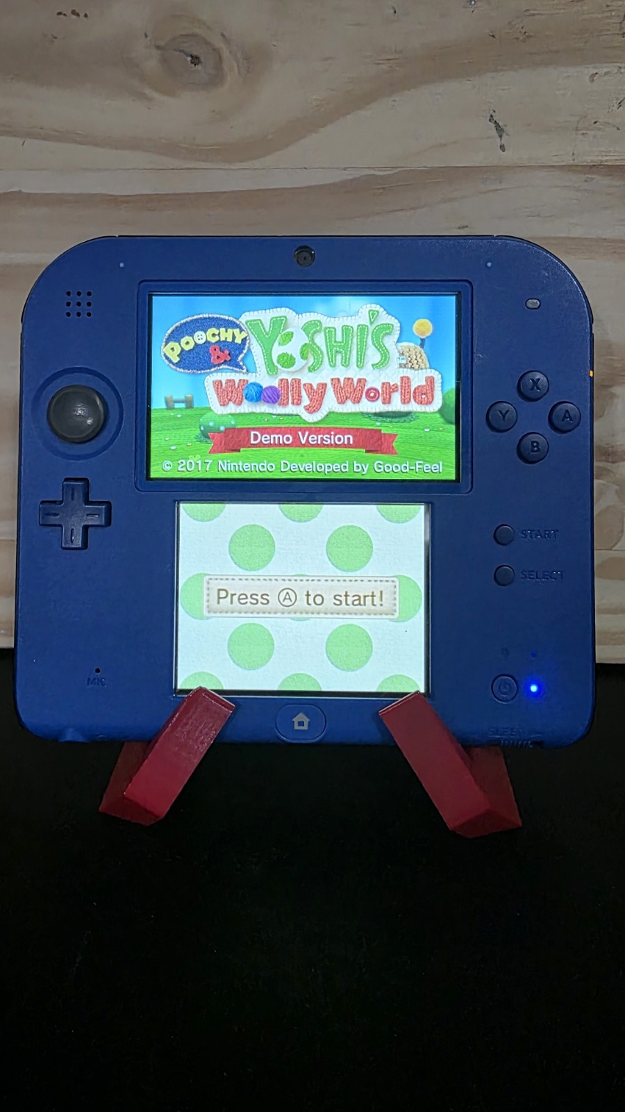 Nintendo 2DS Blue Japanese Console English Menu 64GB SD Tested Working