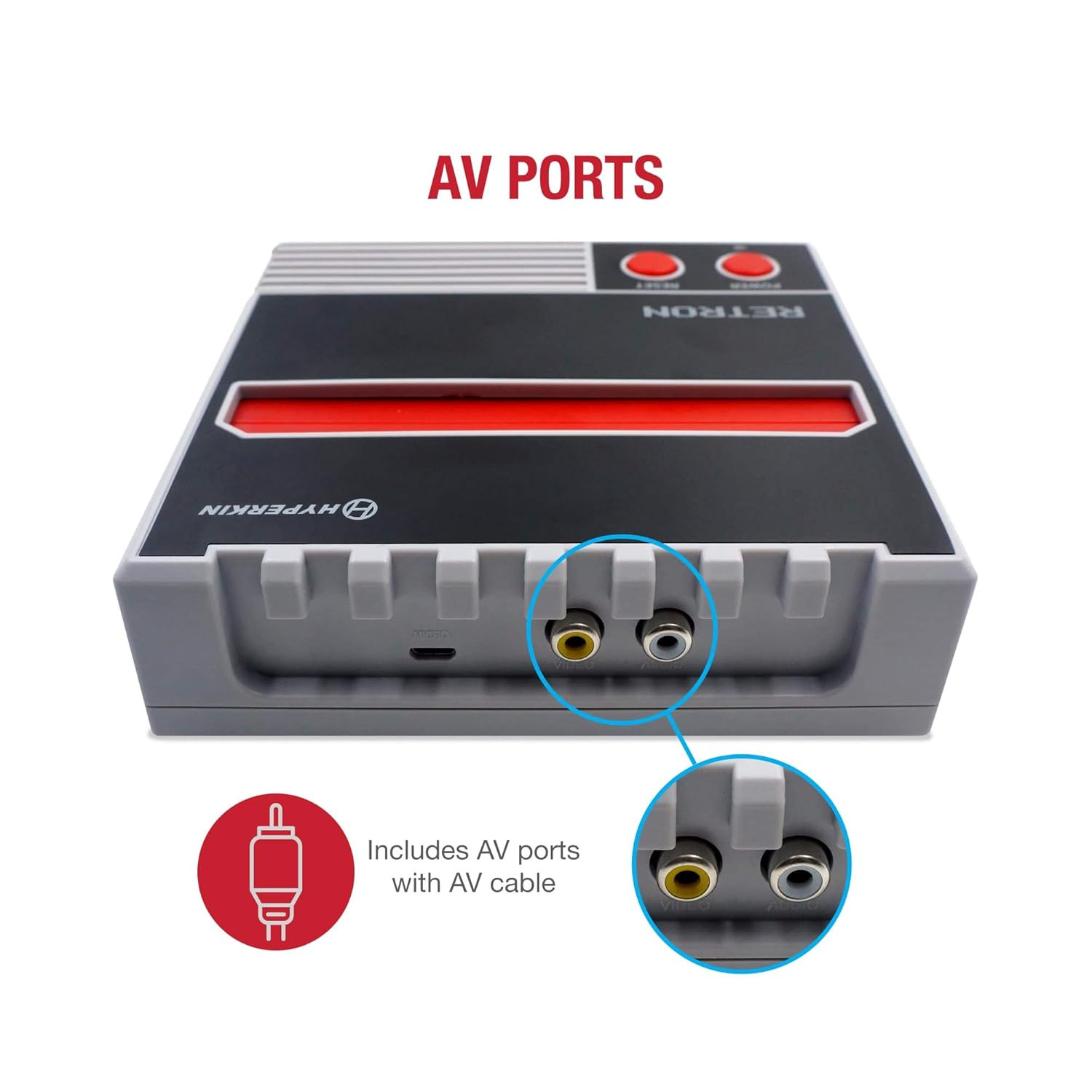 Retron 1 AV Console for NES (Gray) – NES