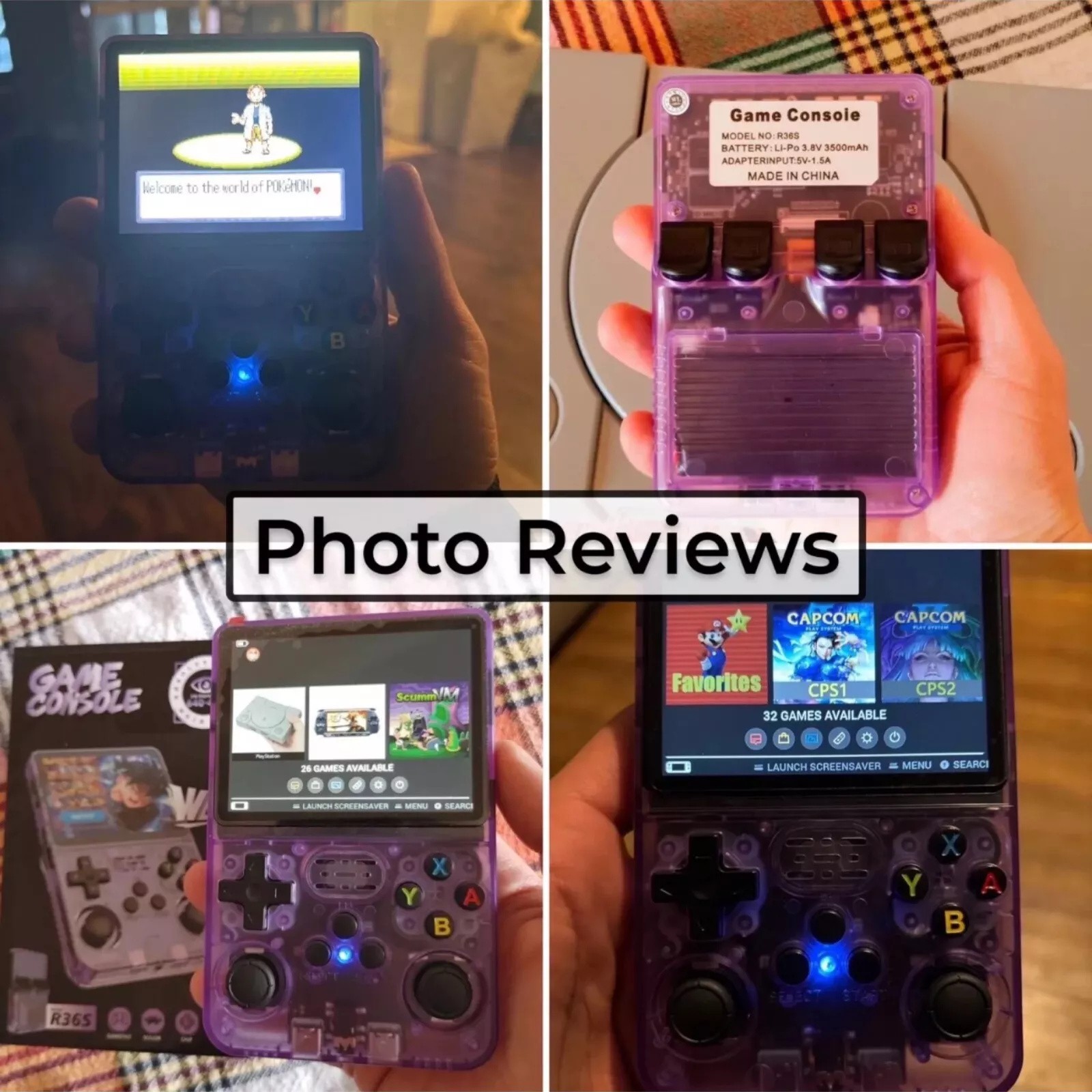 Handheld Game Console 3.5inch Screen 64G Retro Dual Joystick Game Player