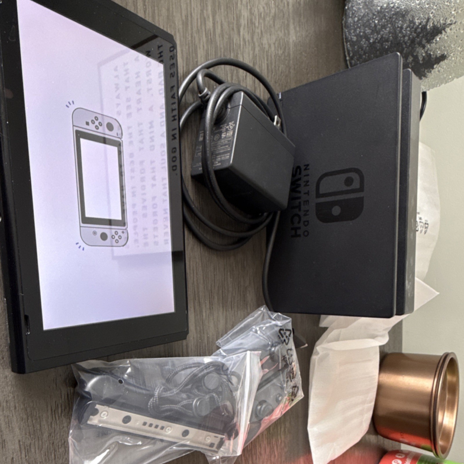 Nintendo Switch Black: Home Console with Joy-Con Controllers, Dock, Power Cord