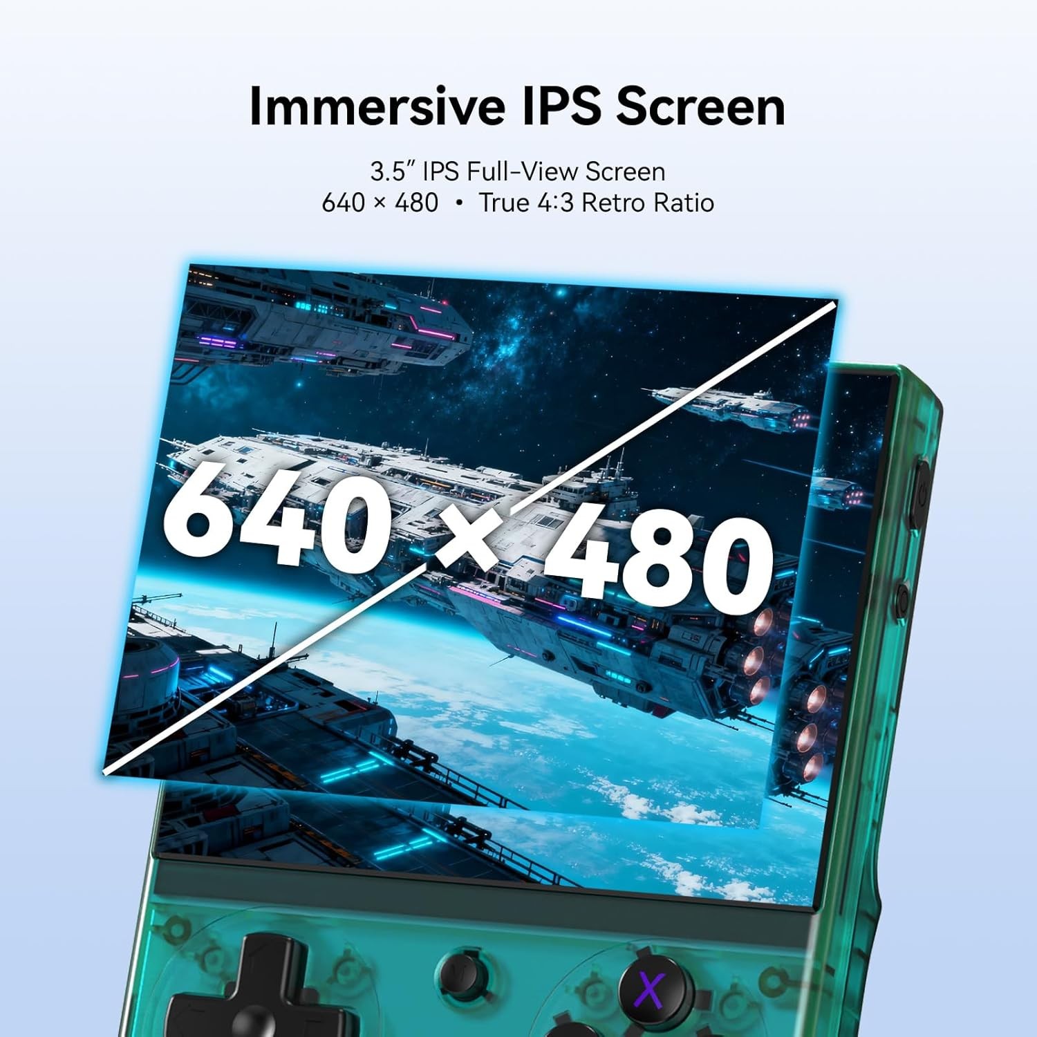 RG35XX Pro Retro Transparent Teal 3.5 IPS 64GB
