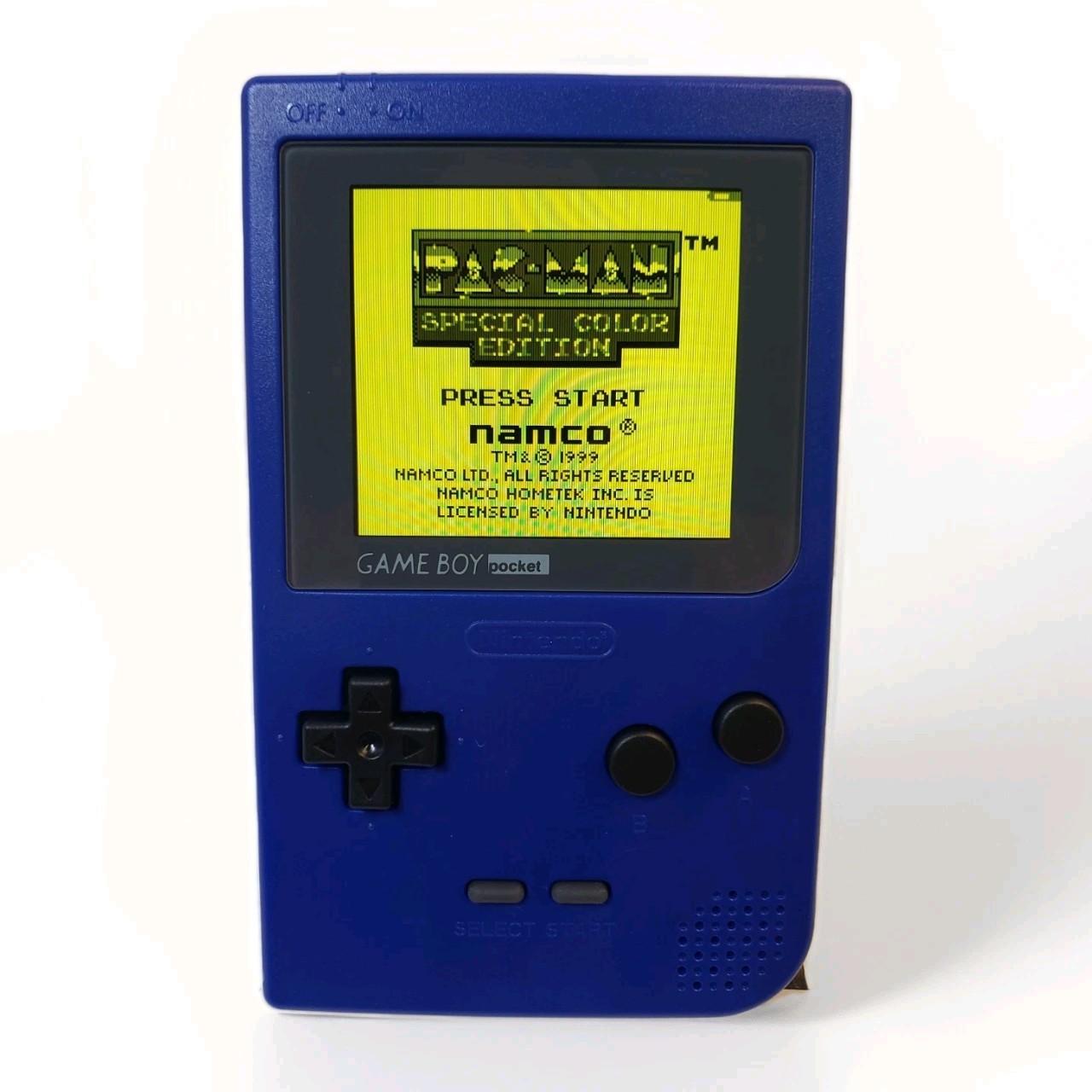 Nintendo Game Boy Pocket , Ips Screen, Osd. Blue/Red Shell, Rebuilt Board.