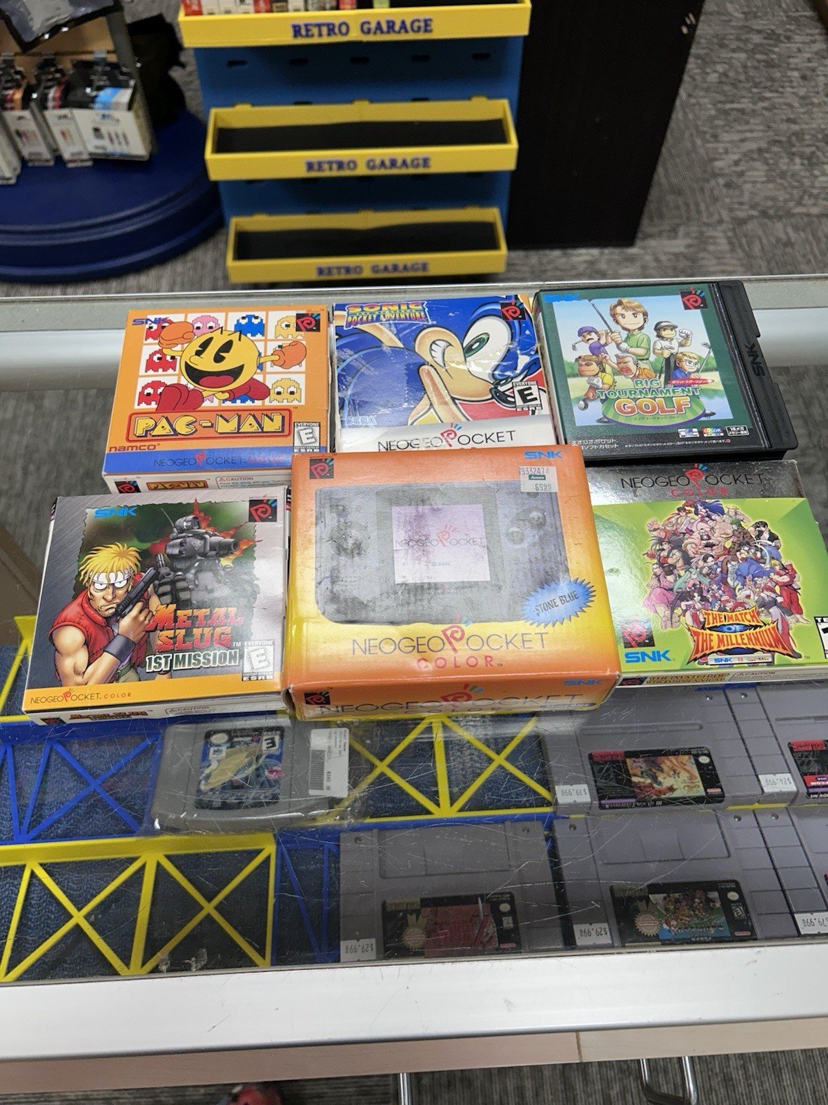 Neo Geo Pocket Color, Stone Blue, With 5 Games