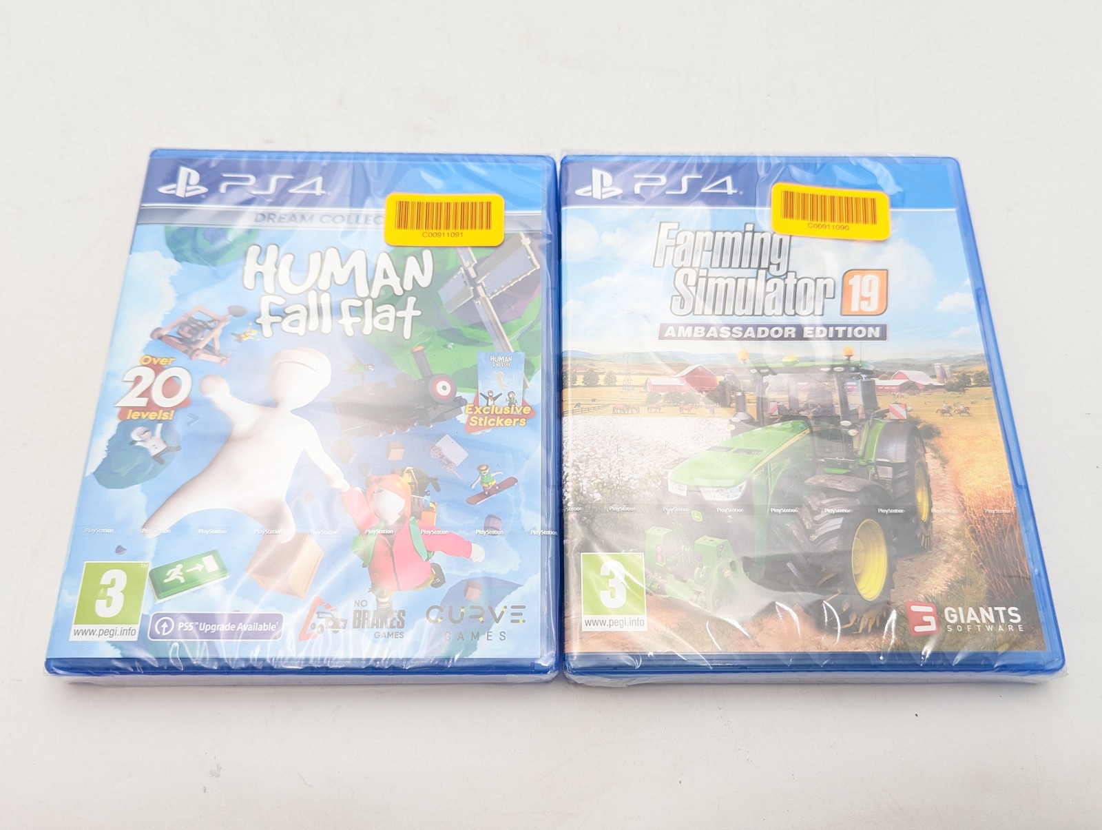 Sony PlayStation 4 Slim 1TB w/Human Fall Flat & Farmer Simulator 19 (JH-2215B)