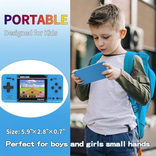 Handheld Game Console 220 Retro Video Games 3.0 Inch LCD Kids Portable Player