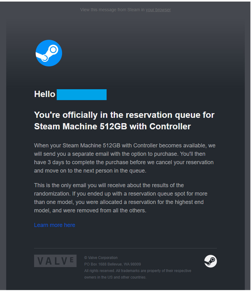(Presale) Steam Machine 512GB with Controller – Confirmed Pre Order