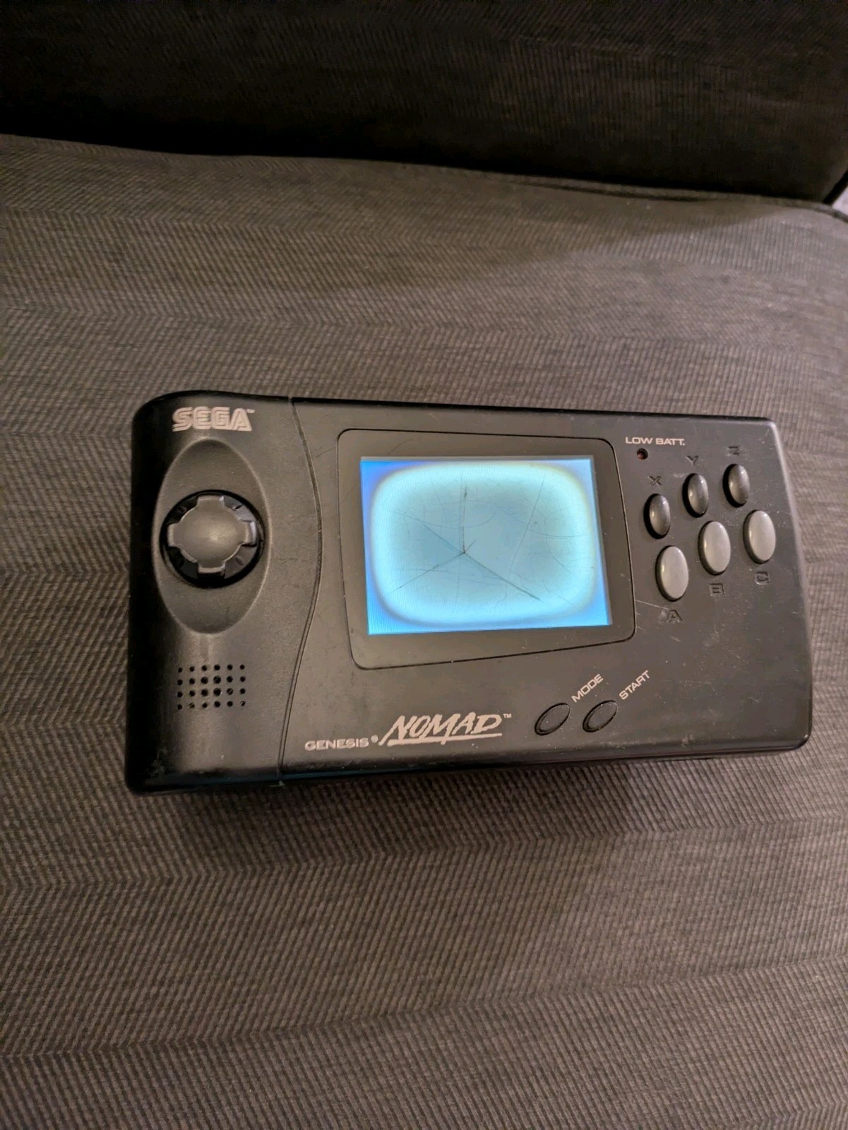Sega Genesis Nomad Handheld Console MK-6100 “Burnt Screen” Parts Only. No Return