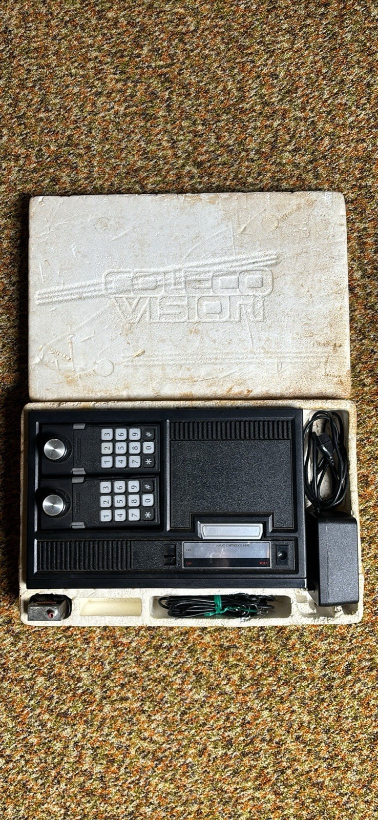 Coleco ColecoVision Console with Games and Manuel’s Original Stereo Foam Box