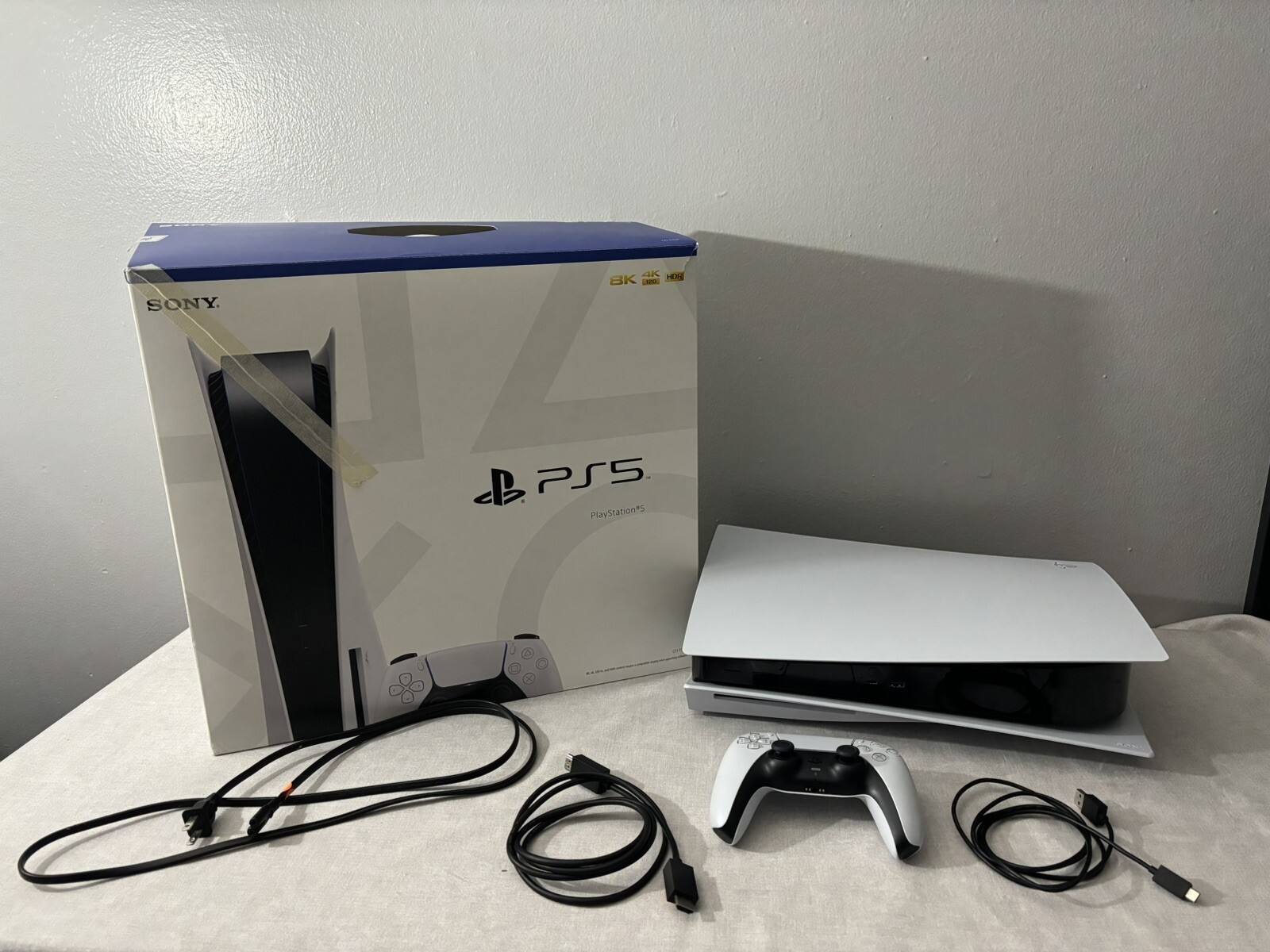Sony PS5 Disc Edition Console – Used – 4TB SSD- White – READ DESCRIPTION.