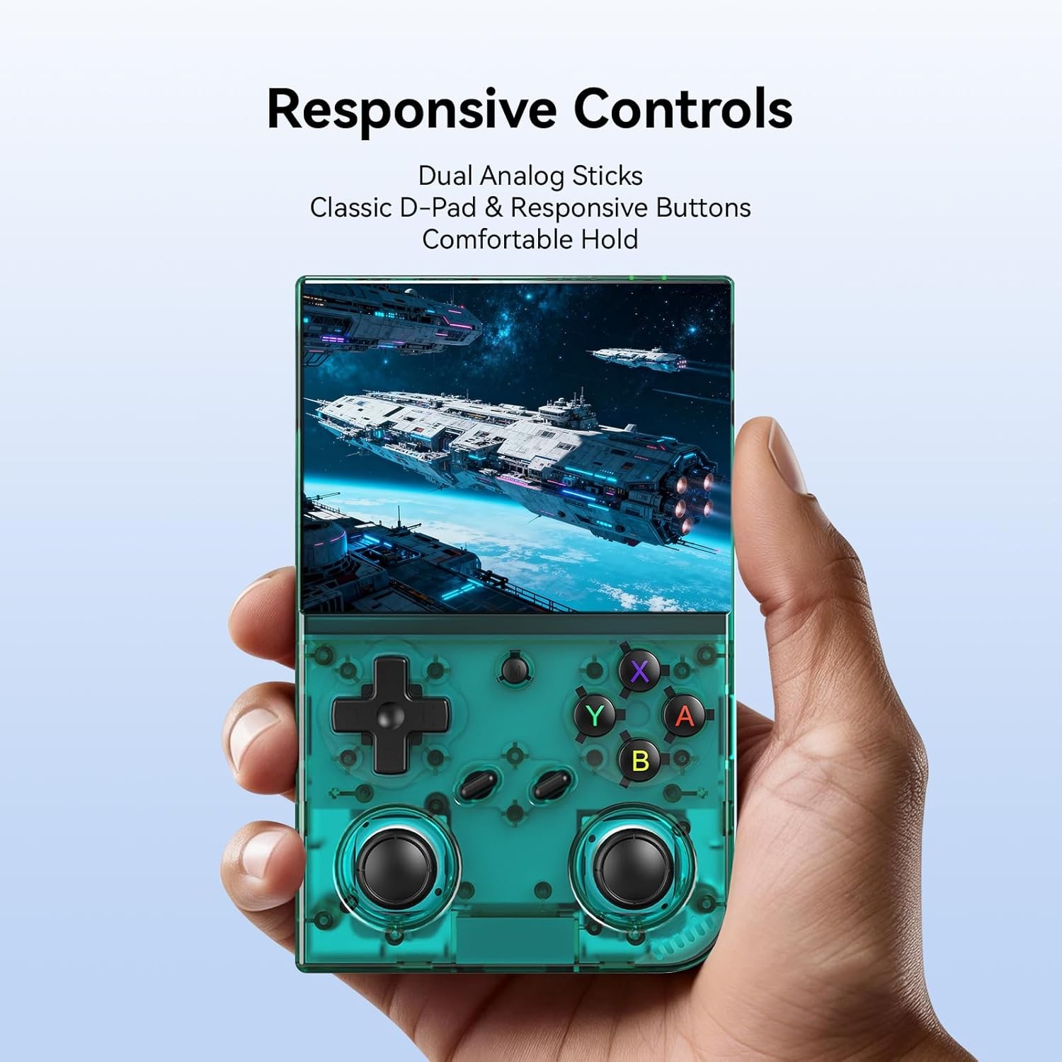 RG35XX Pro Retro Transparent Teal 3.5 IPS 64GB