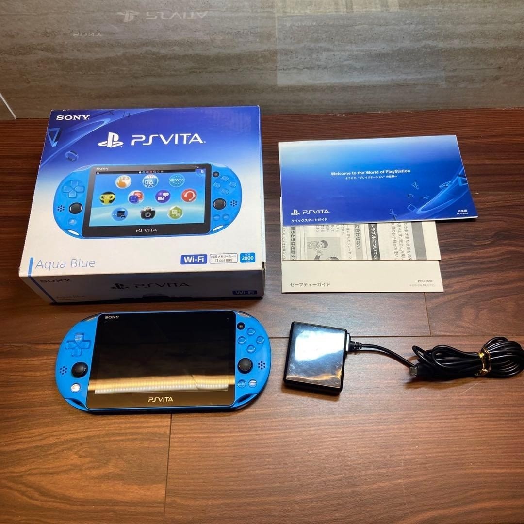 PSVita 2000 Console Aqua Blue 5606 From Japan