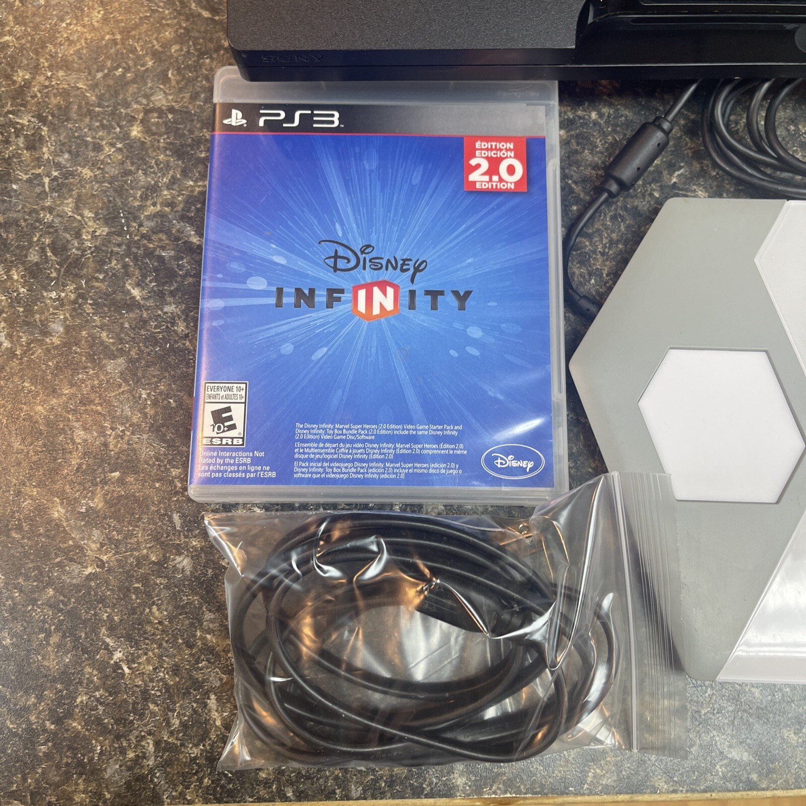 Playstation 3 Slim 150 Gb Console Tested W/ Disney Infiniti 2.0 And Pad Controll