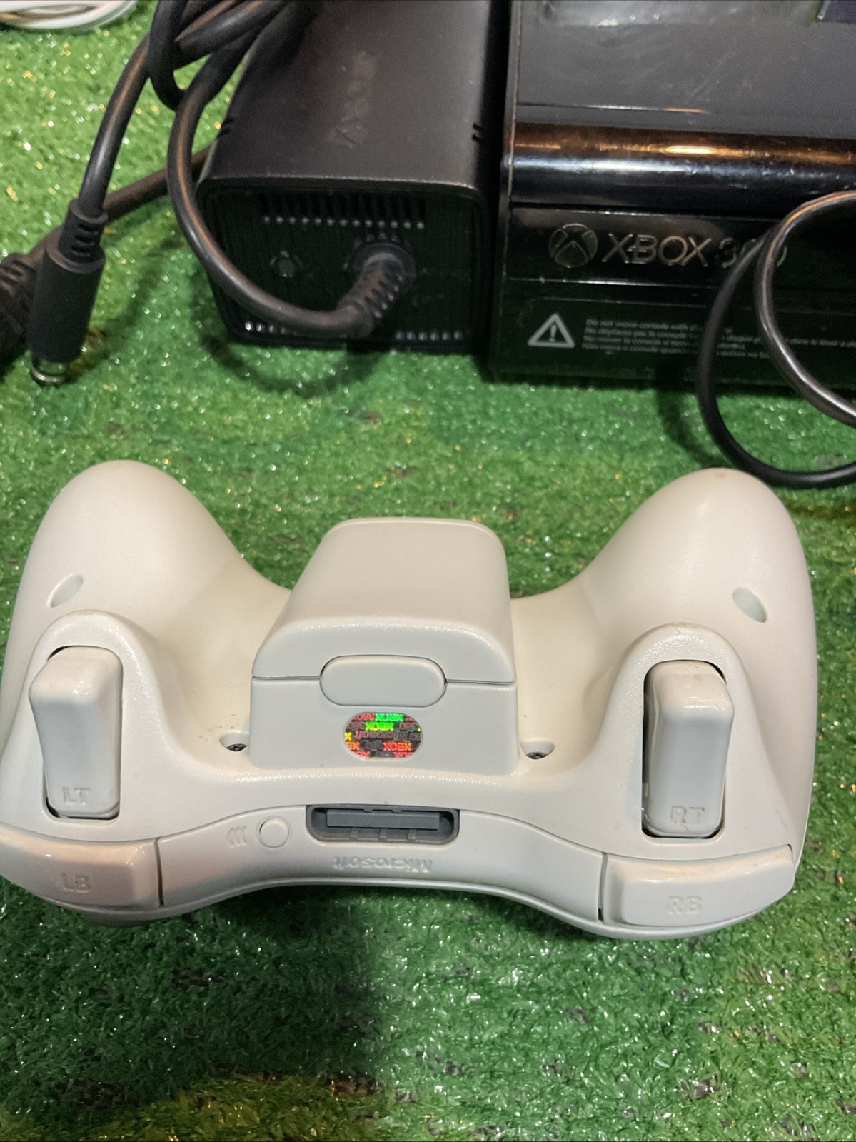 Microsoft Xbox 360 E Console 2 Controllers (1 Wireless) Brick PC HDMI 2 Games 🔥