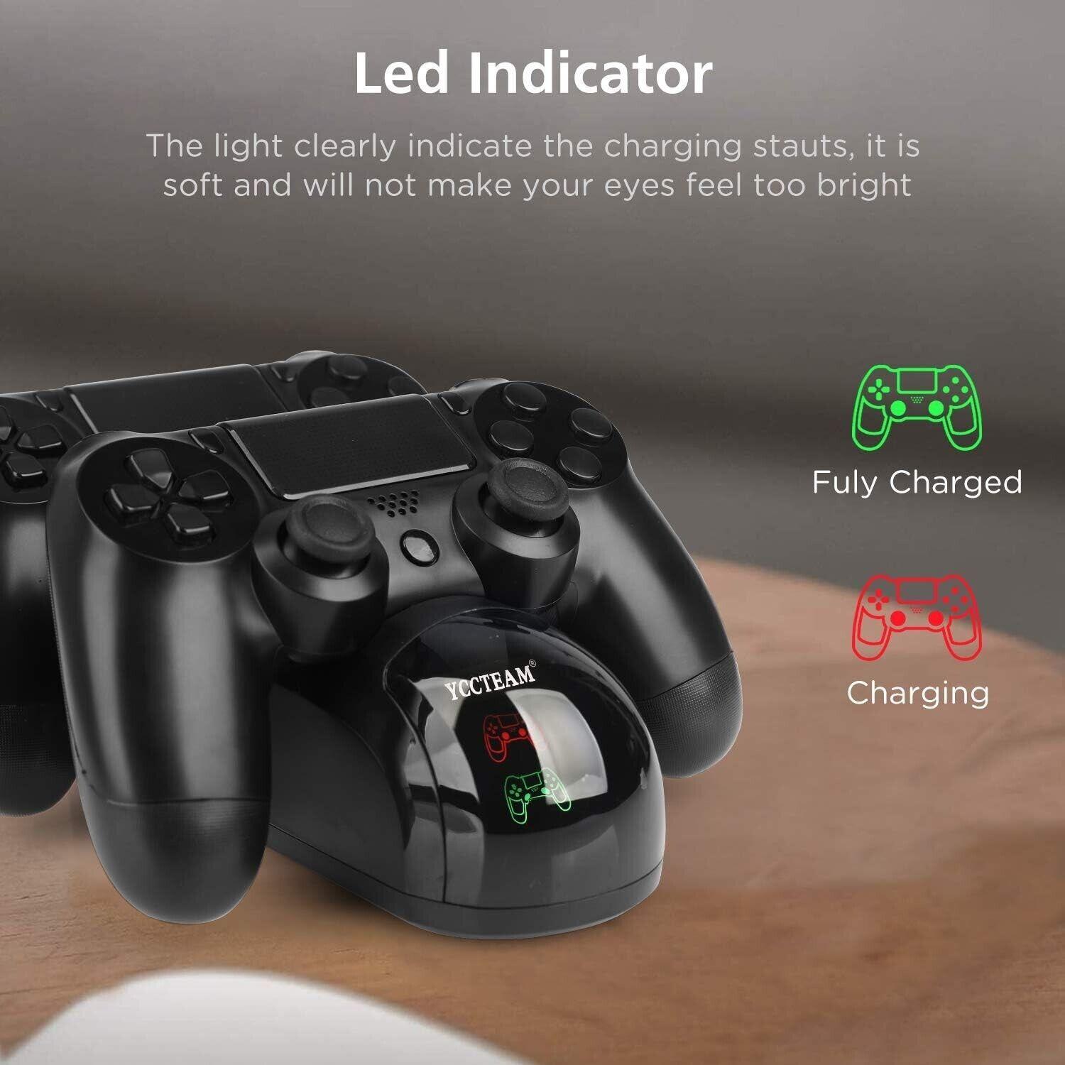Ps4 Controller Charger Charging Station USB Playstation4 /ps4/ps4 Slim/ps4 Pro