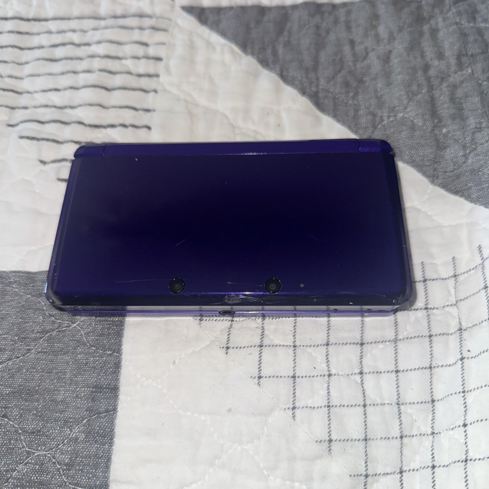 Purple Nintendo 3DS With Animal Crossing