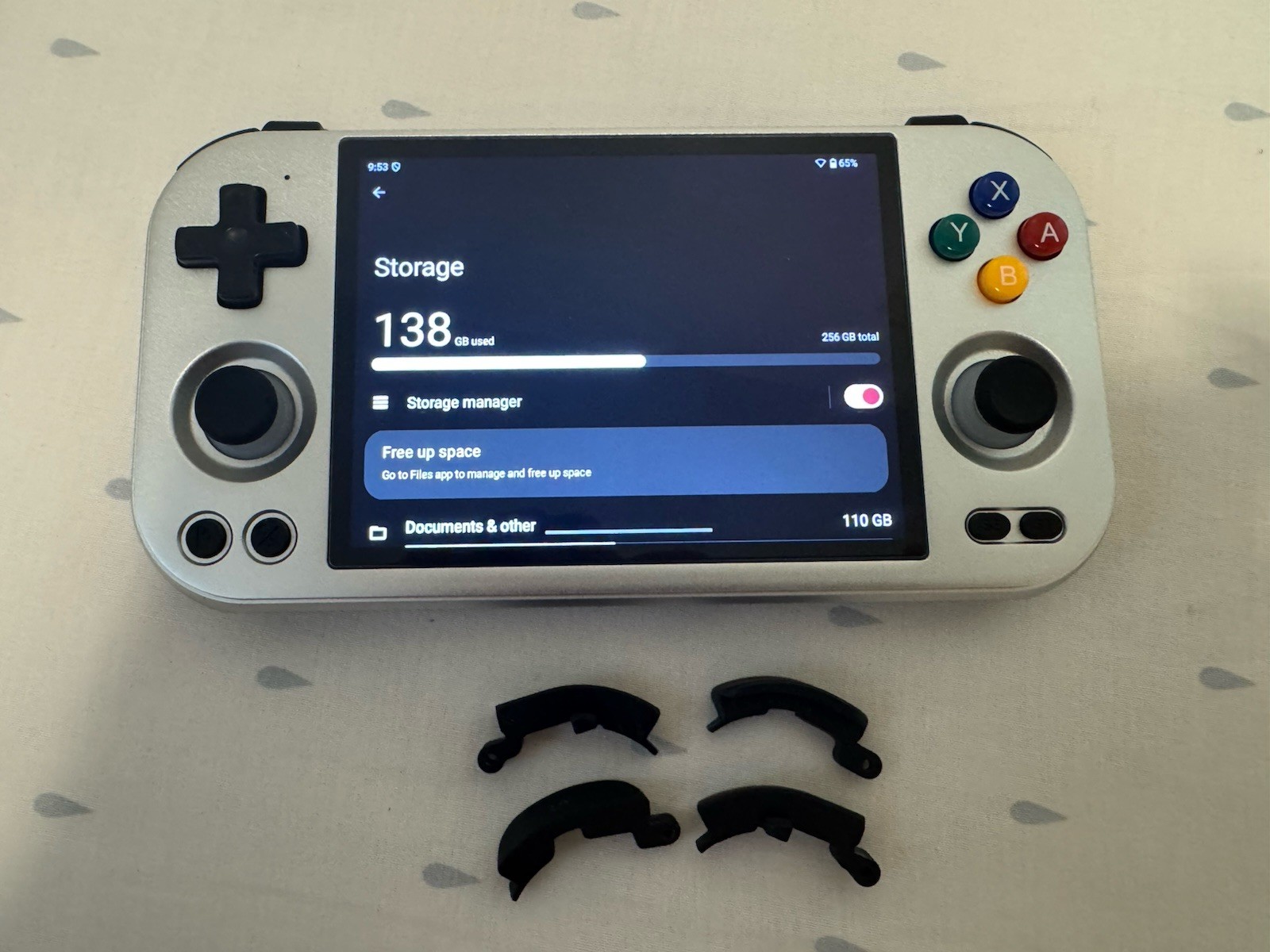 Anbernic RG477m 256 12gb Ram, GAMMA OS, BETTER SHOULDER And Grips