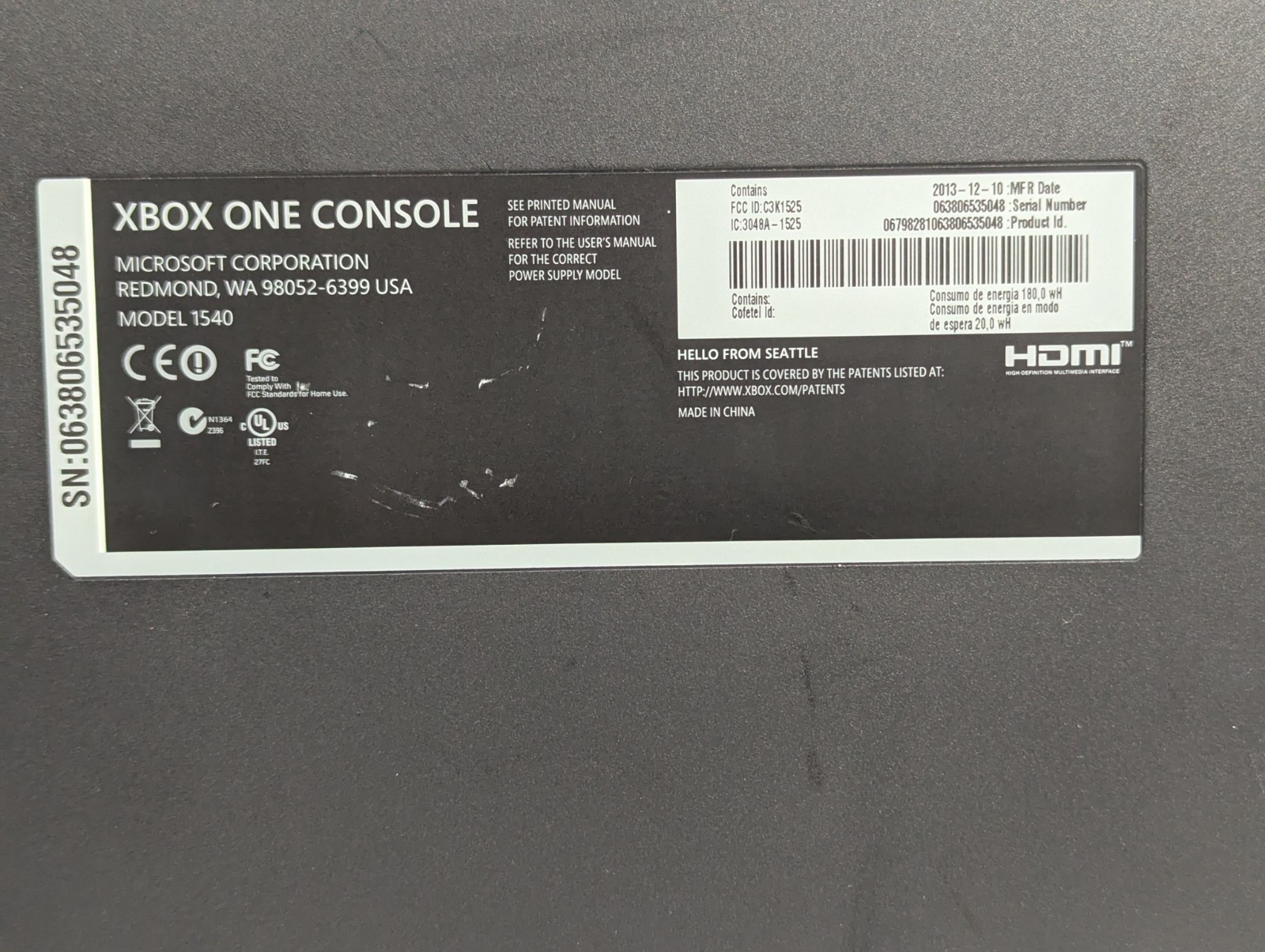 Microsoft Xbox One 500GB Console Bundle Kinect Controller & 4 Games Lot Tested
