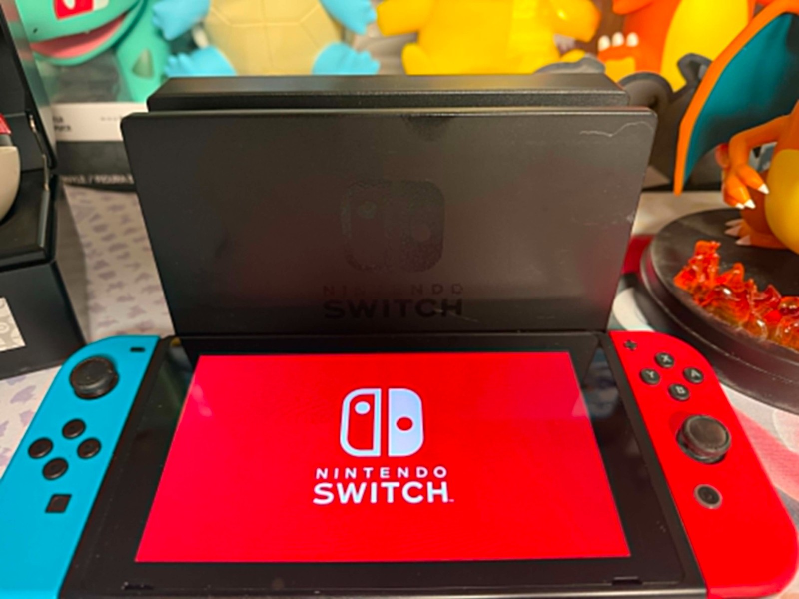 Nintendo Switch 32GB Blue/Red Joy-Con Console TESTED Minor Signs Of Normal Use
