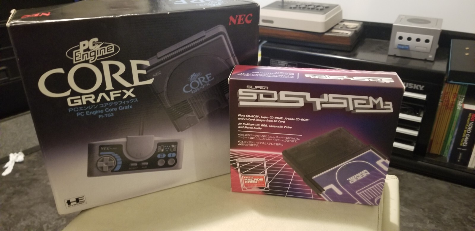 pc engine core grafx with super system 3 flash solution