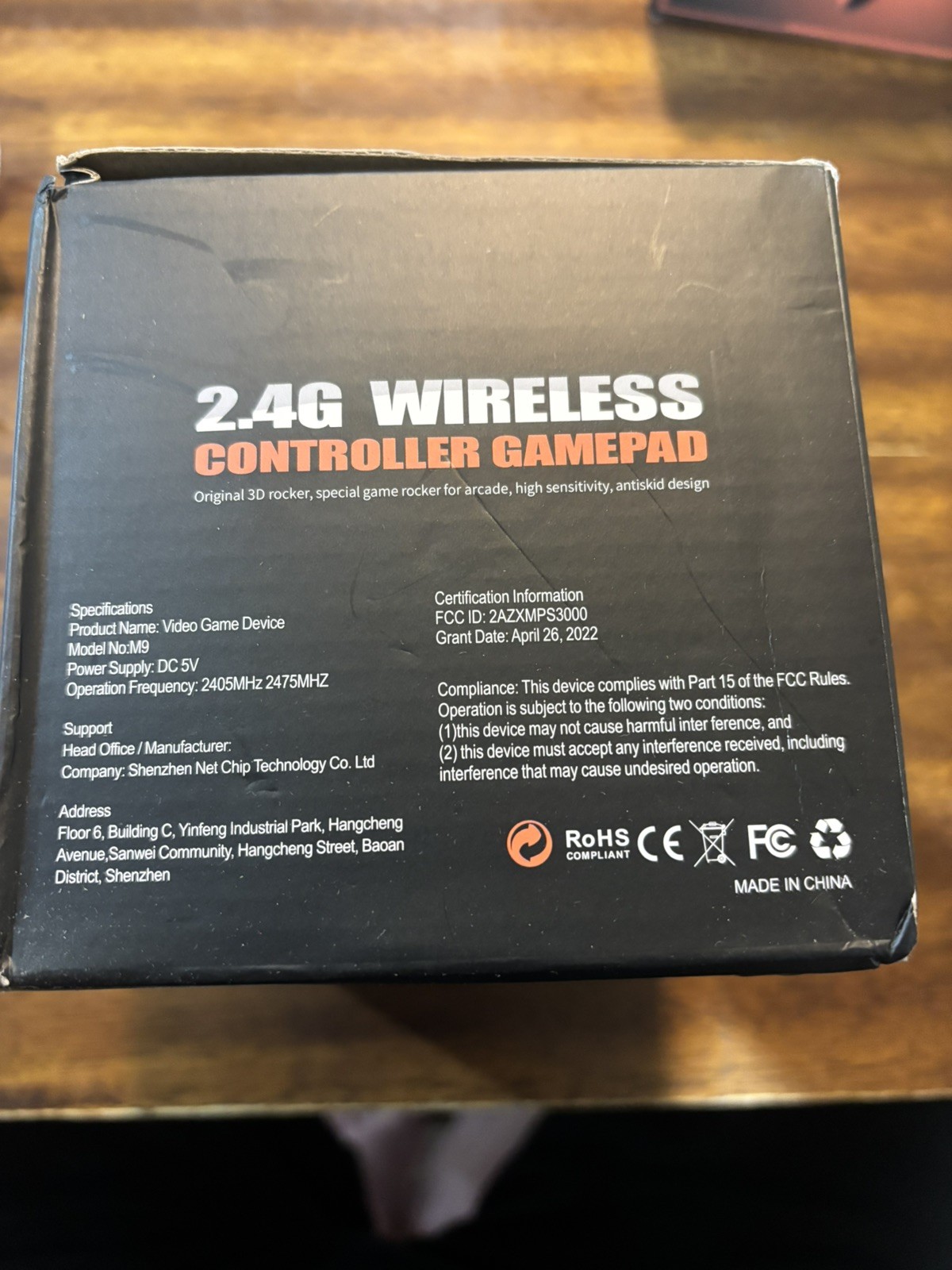 GameStick M9 4K Ultra HD Wireless Microconsole 32GB HDMI 2.4G Black Orange