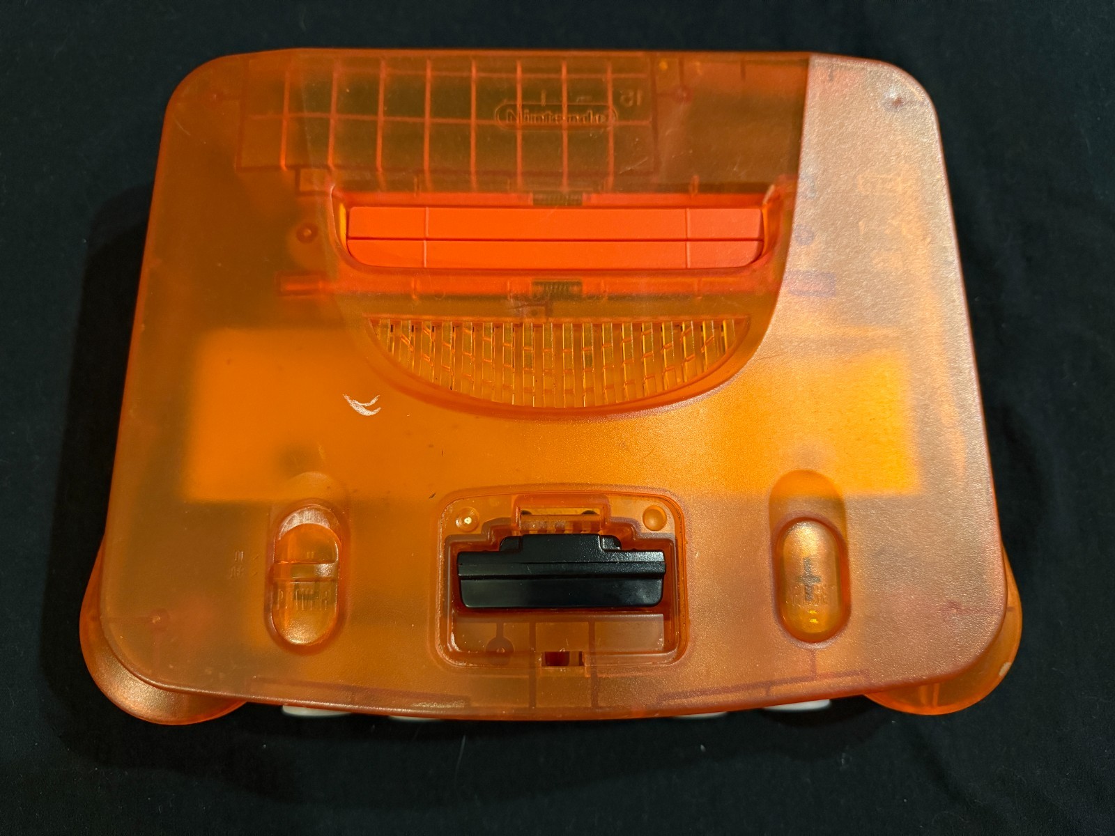 Fire Orange Nintendo 64 Console NUS-001 USA NTSC Cleaned Tested – SHELL DAMAGE-