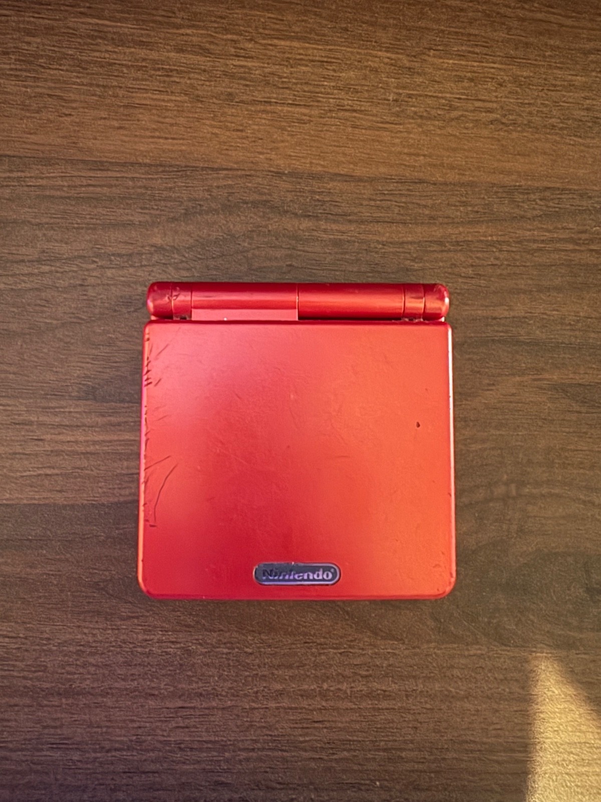 Nintendo Game Boy Advance SP Flame Red Console Handheld AGS-001 Tested Works