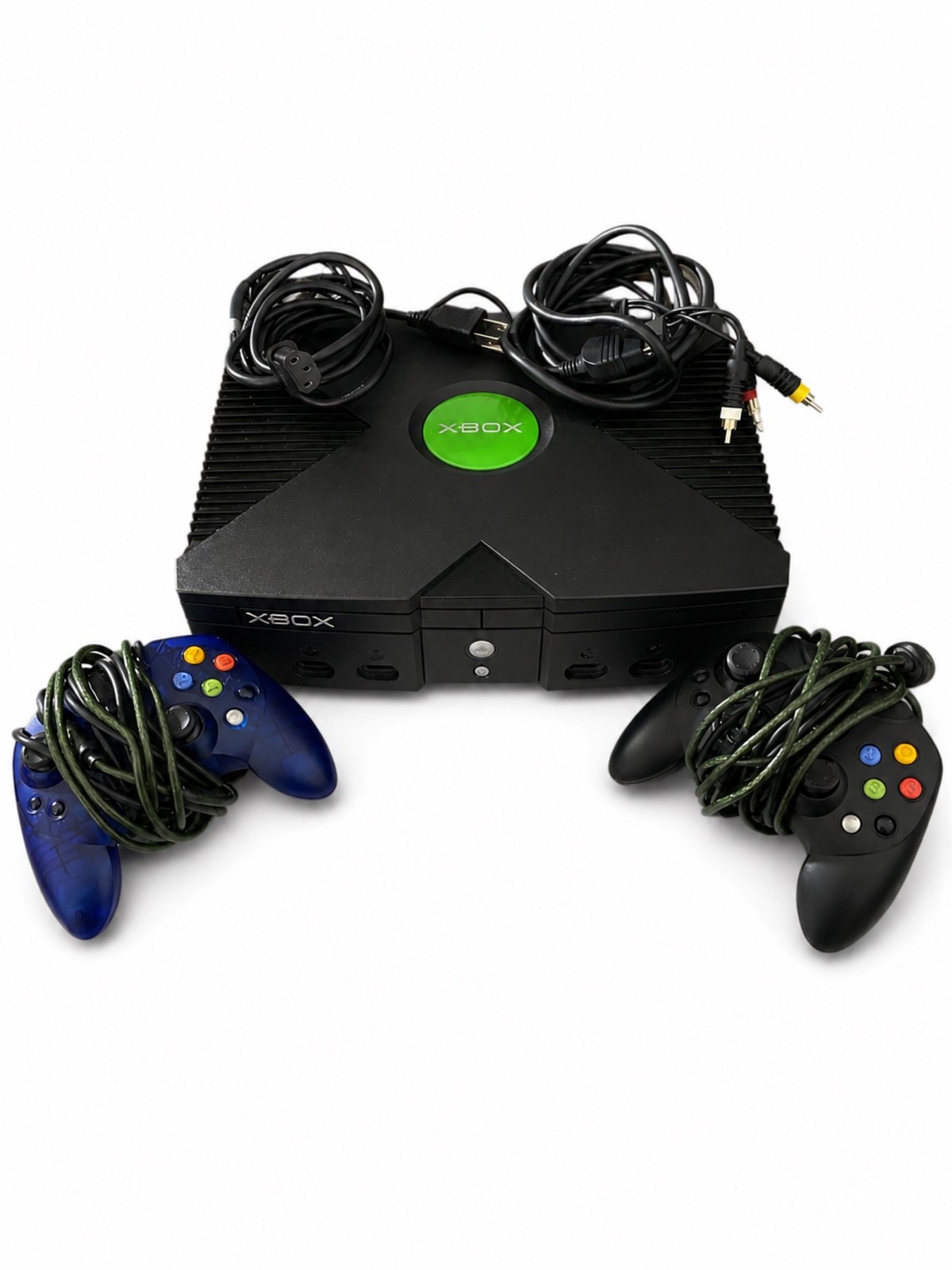 Microsoft Xbox Console Bundle, 2 Controllers, Power, AV Cables